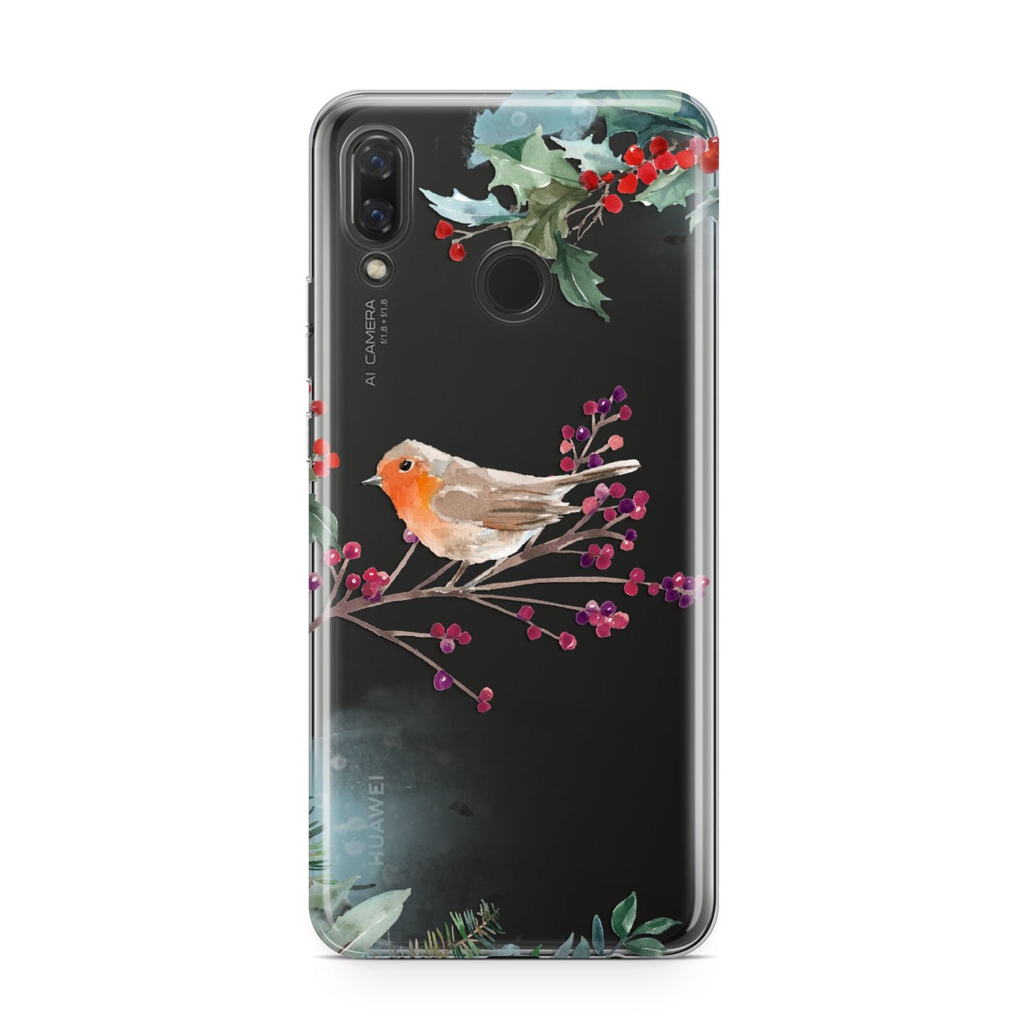 Christmas Robin Floral Huawei Nova 3 Phone Case