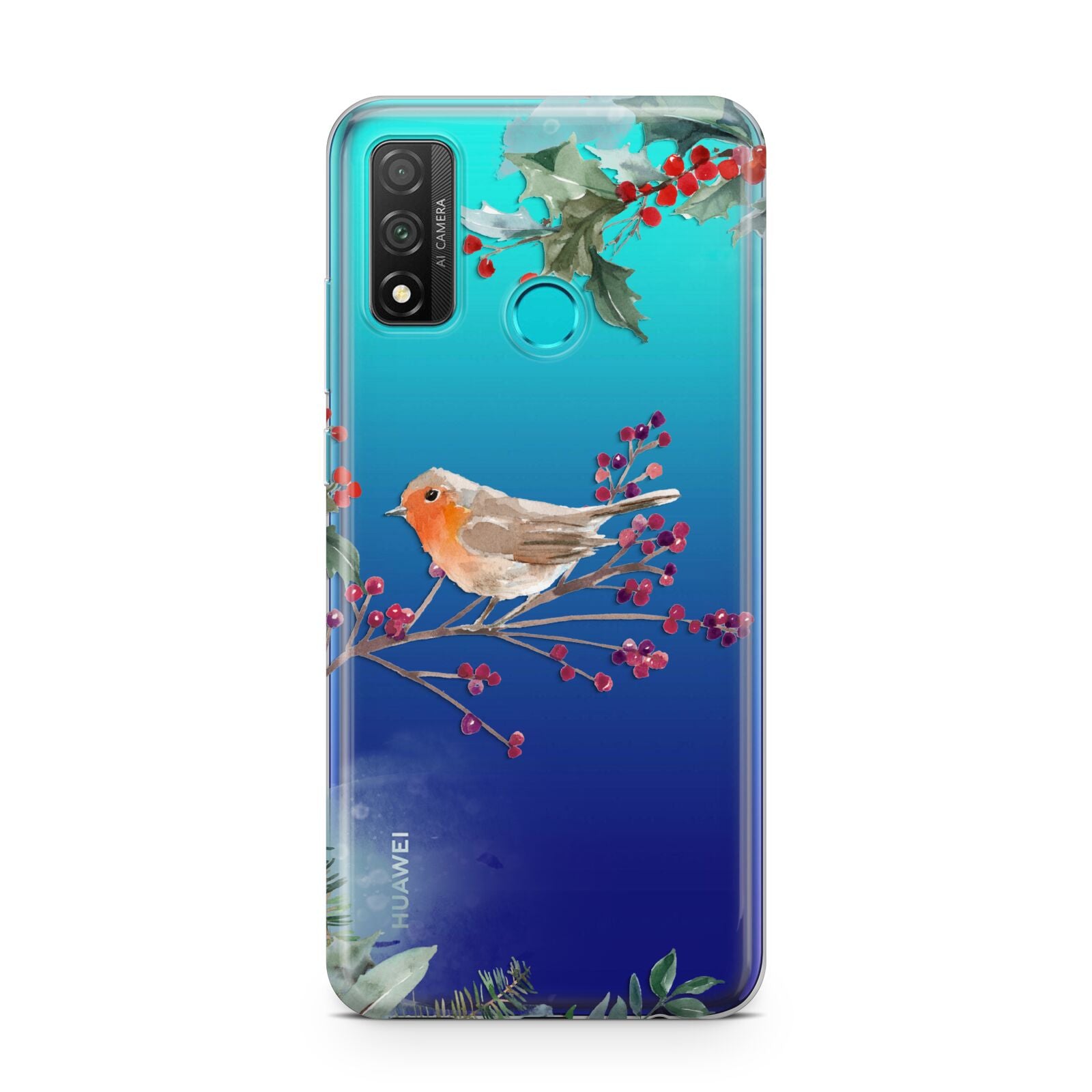 Christmas Robin Floral Huawei P Smart 2020