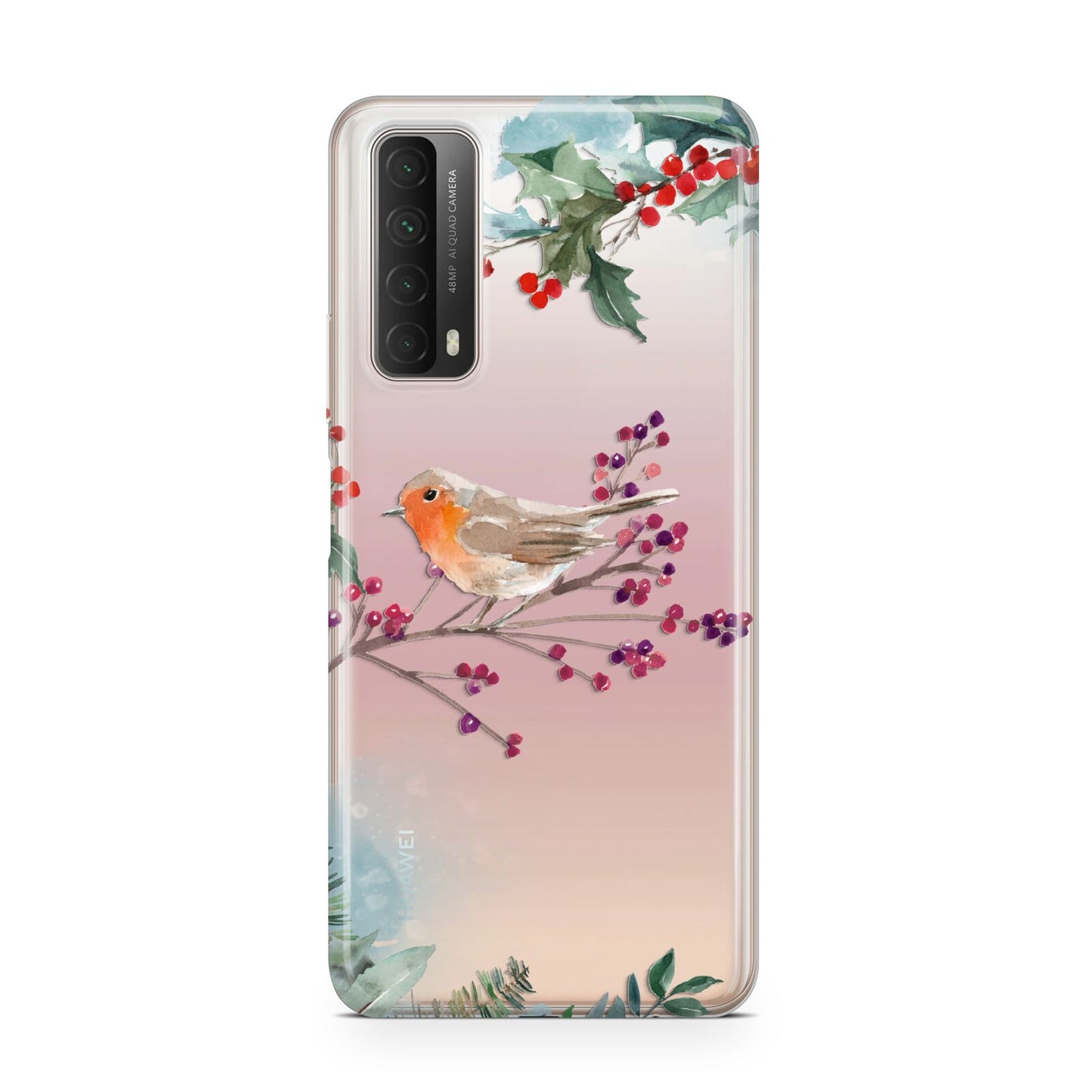 Christmas Robin Floral Huawei P Smart 2021