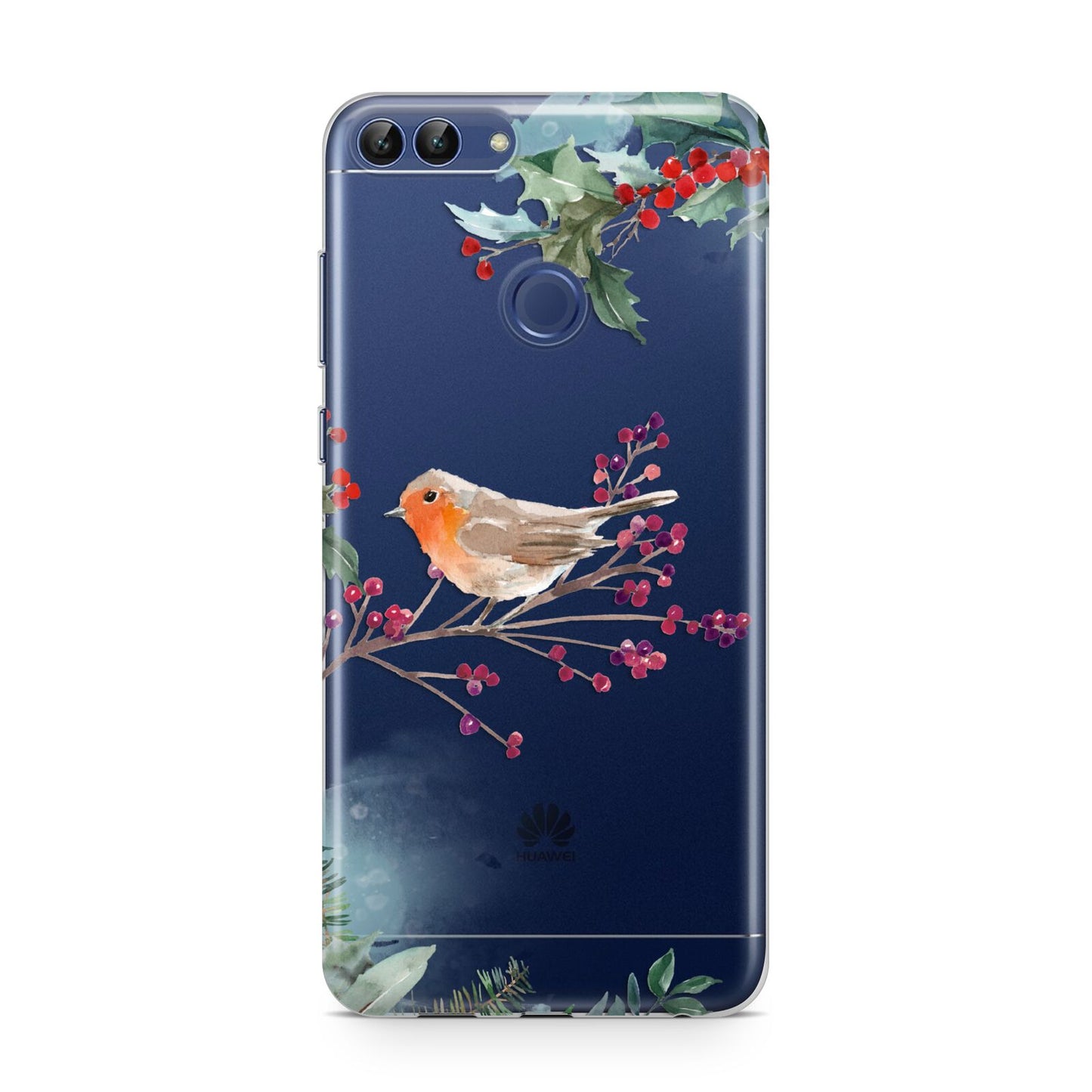 Christmas Robin Floral Huawei P Smart Case