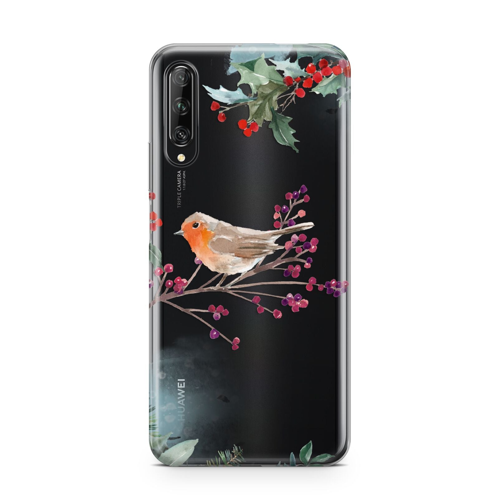 Christmas Robin Floral Huawei P Smart Pro 2019