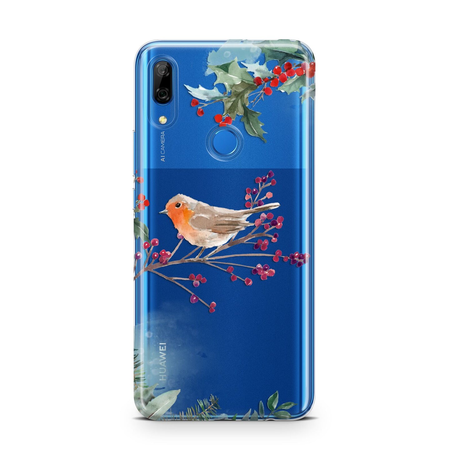 Christmas Robin Floral Huawei P Smart Z