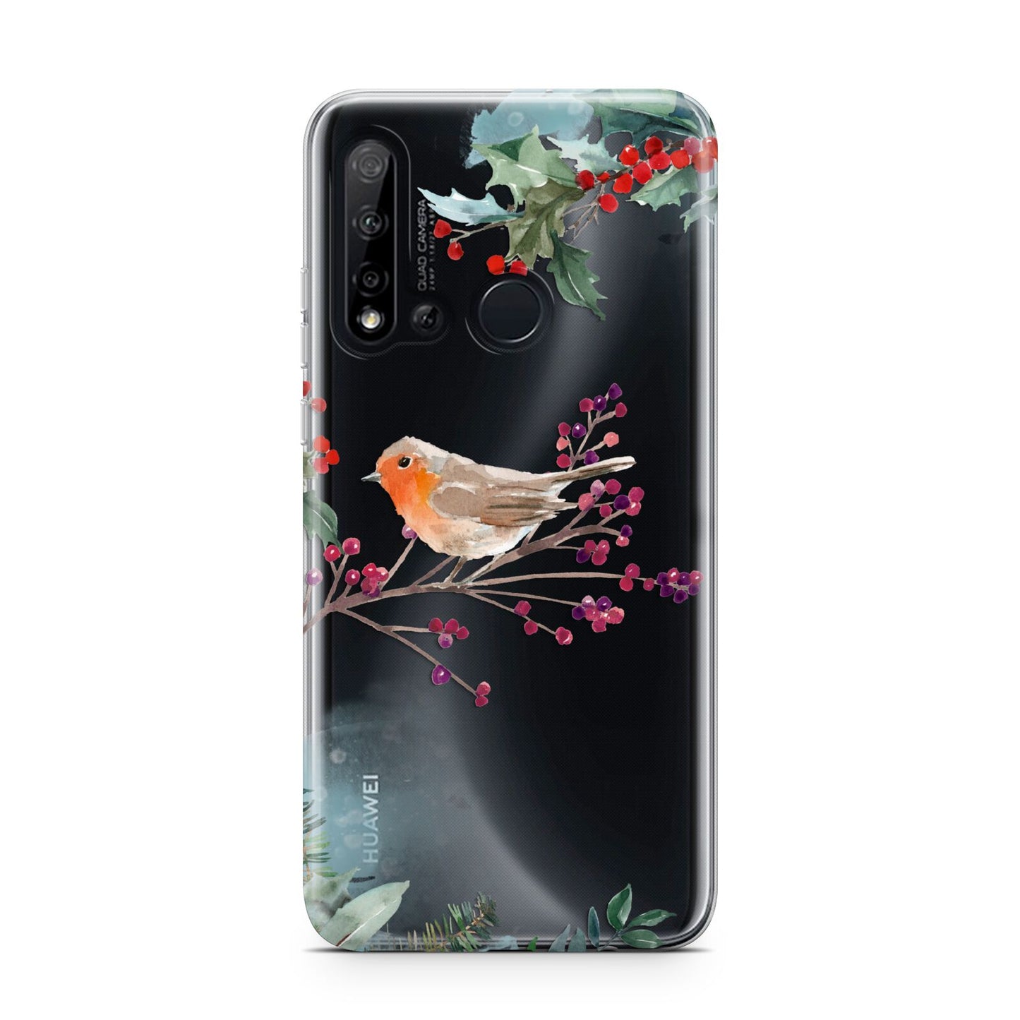 Christmas Robin Floral Huawei P20 Lite 5G Phone Case