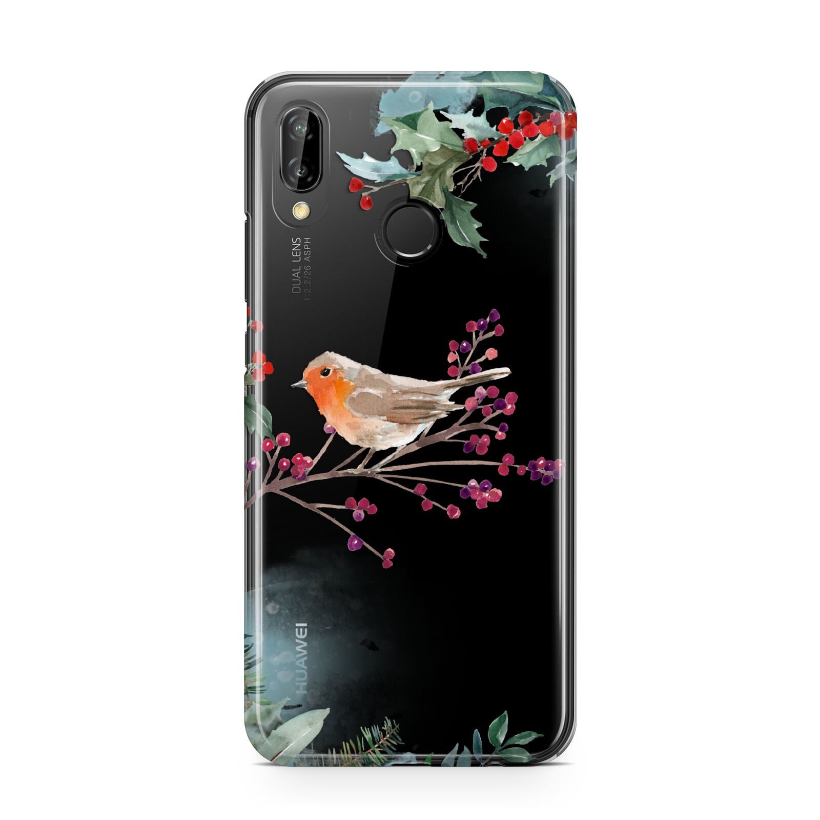 Christmas Robin Floral Huawei P20 Lite Phone Case