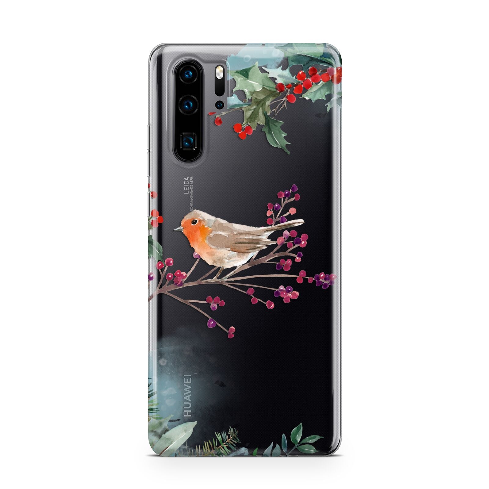 Christmas Robin Floral Huawei P30 Pro Phone Case