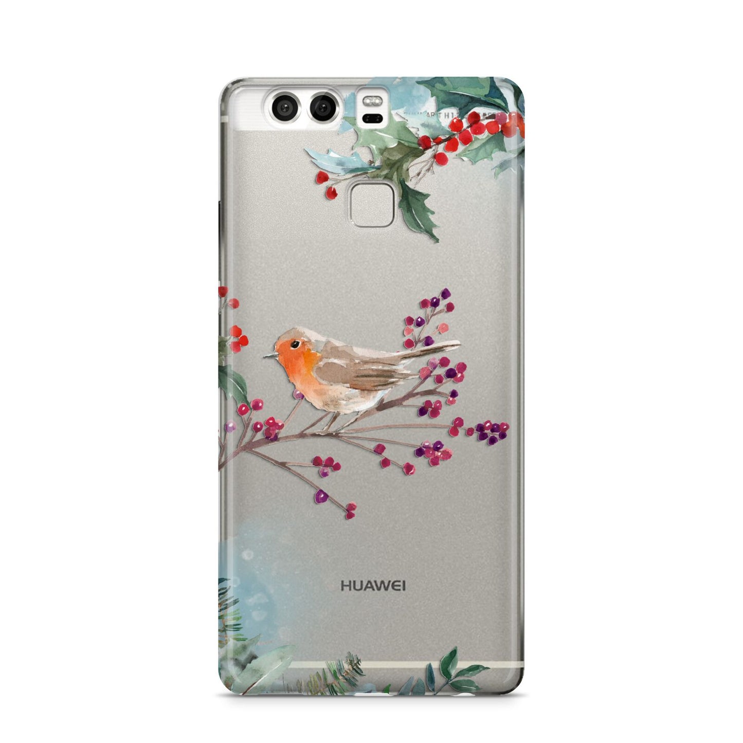 Christmas Robin Floral Huawei P9 Case