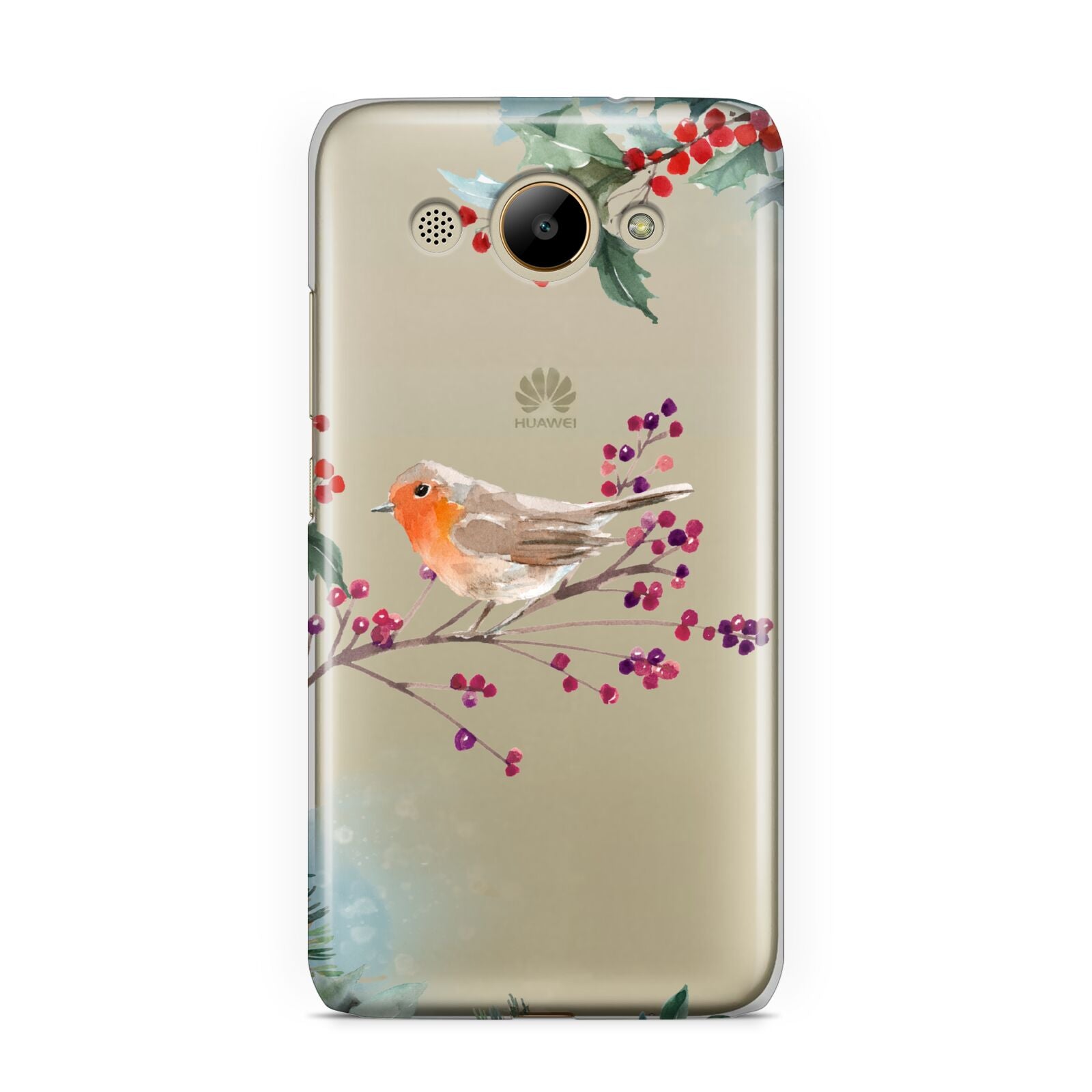 Christmas Robin Floral Huawei Y3 2017