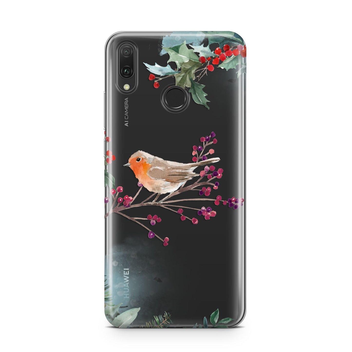 Christmas Robin Floral Huawei Y9 2019