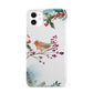 Christmas Robin Floral iPhone 11 3D Snap Case