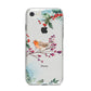 Christmas Robin Floral iPhone 8 Bumper Case on Silver iPhone