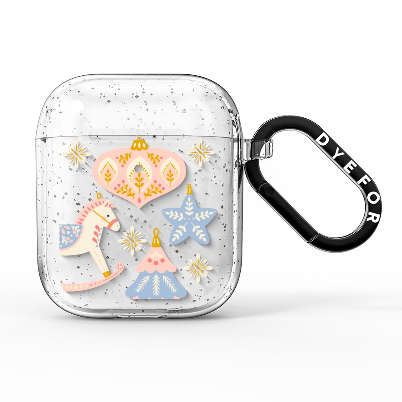 Christmas Rocking Horse AirPods Glitter Case