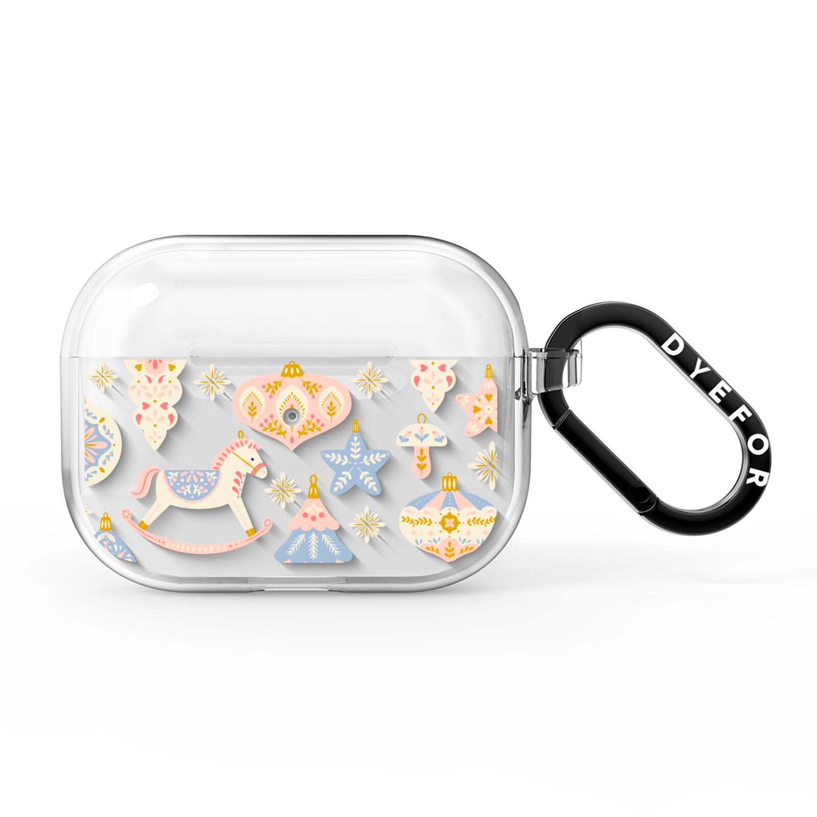 Christmas Rocking Horse AirPods Pro Clear Case