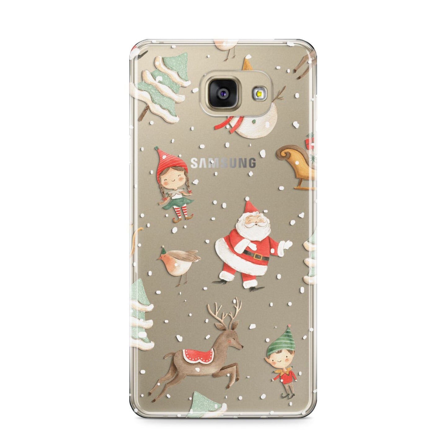 Christmas Samsung Galaxy A9 2016 Case on gold phone