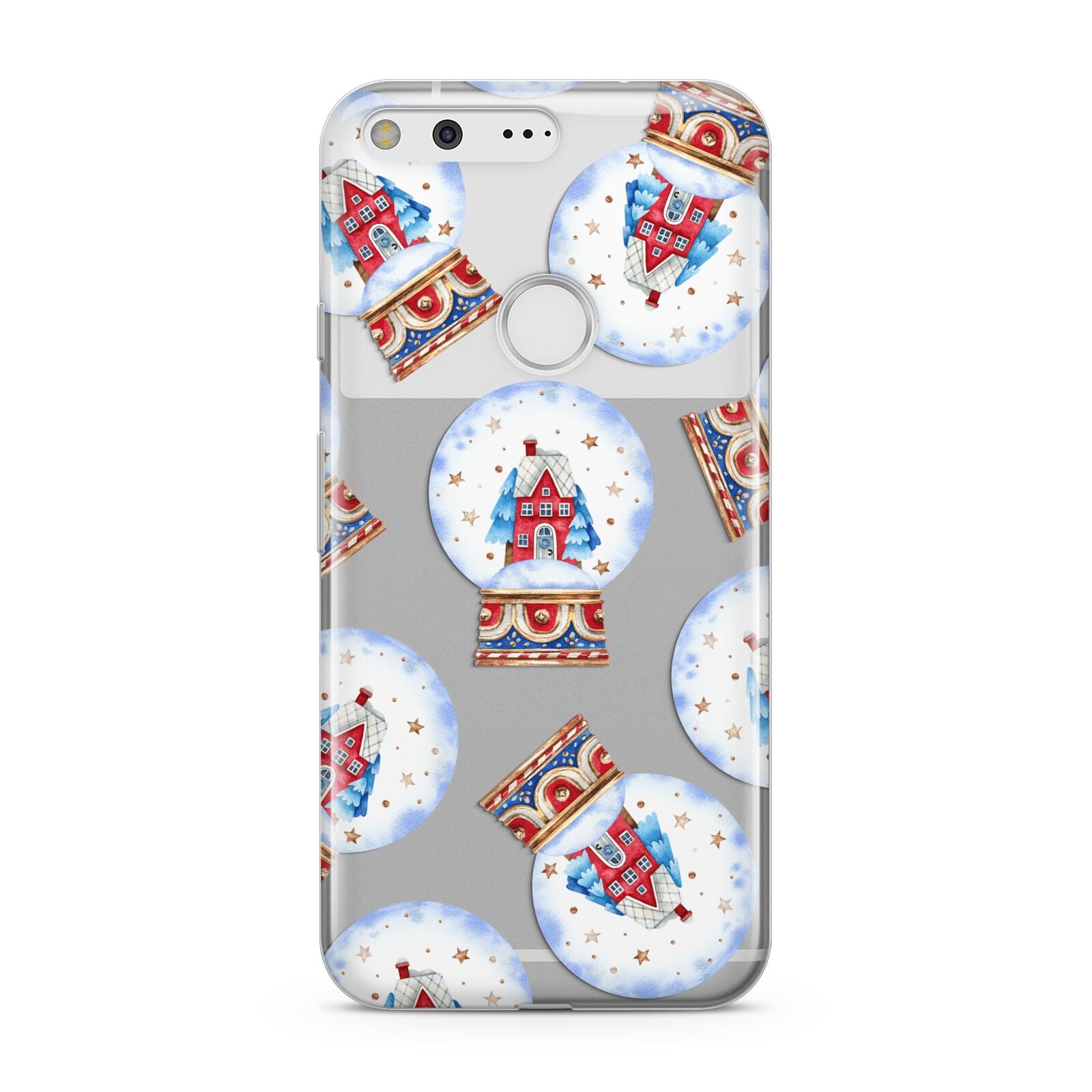 Christmas Snow Globe Pattern Google Pixel Case