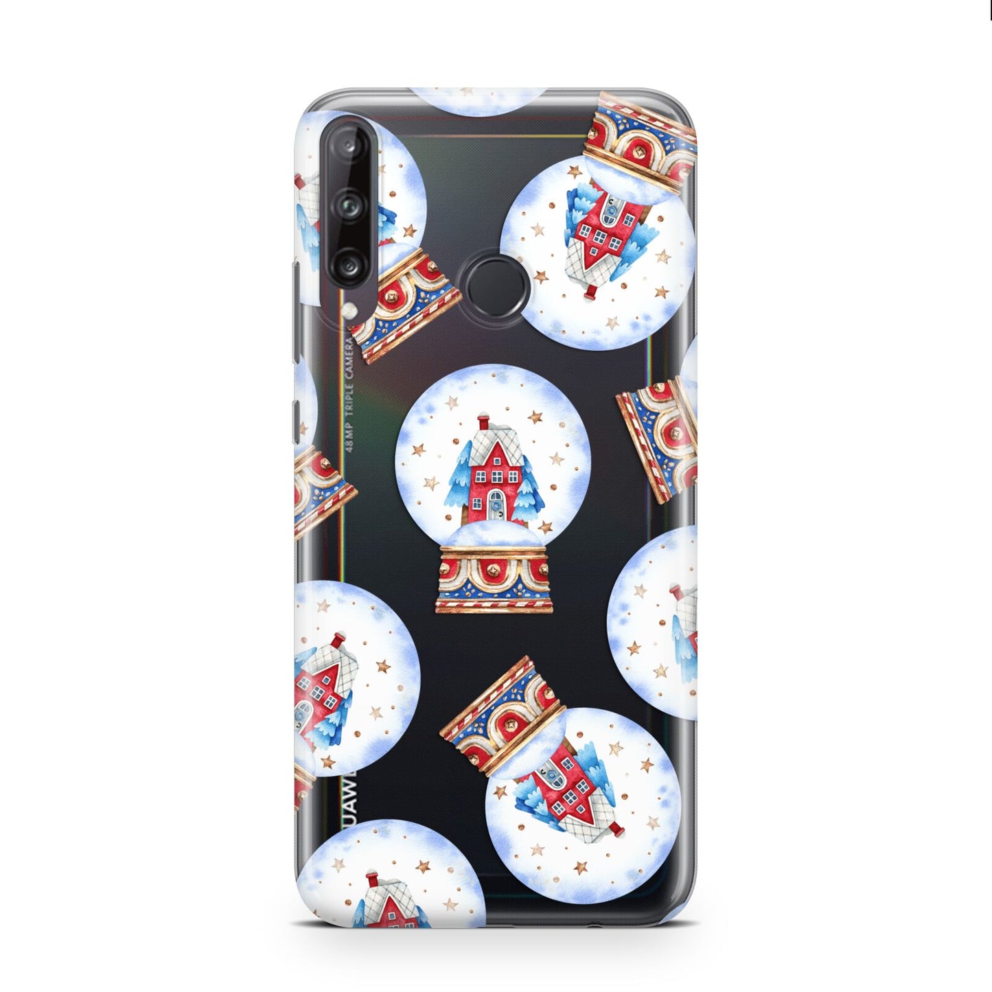 Christmas Snow Globe Pattern Huawei P40 Lite E Phone Case