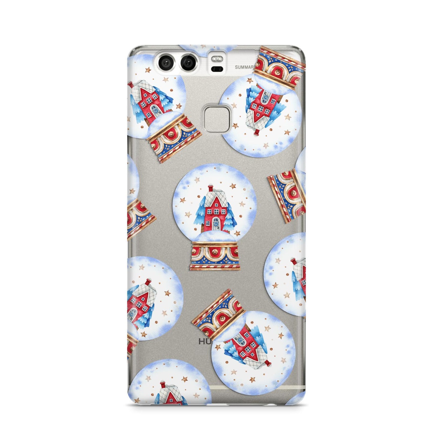 Christmas Snow Globe Pattern Huawei P9 Case