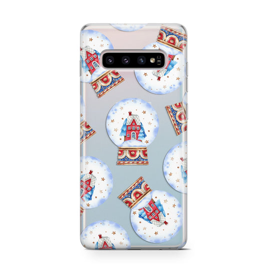 Christmas Snow Globe Pattern Protective Samsung Galaxy Case