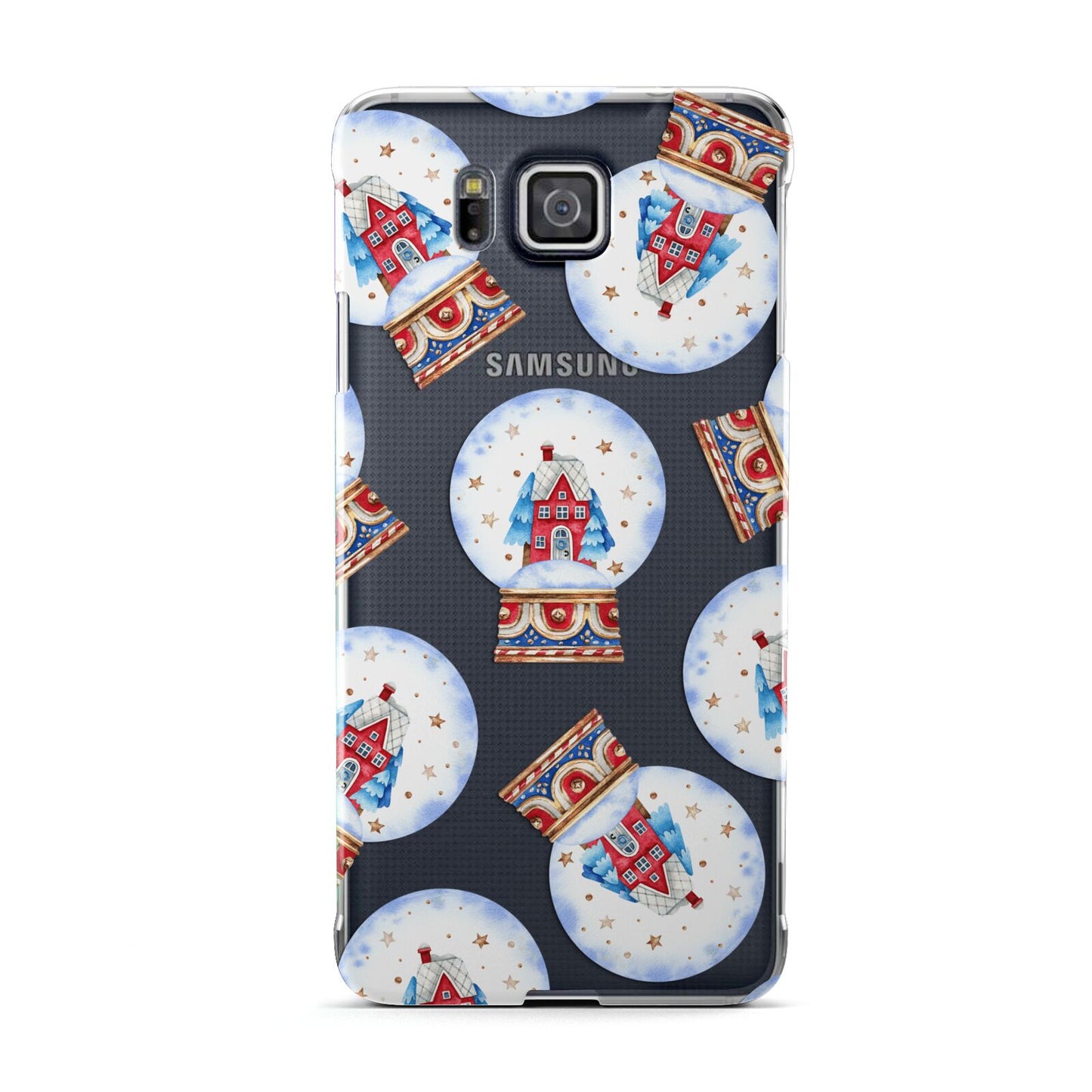 Christmas Snow Globe Pattern Samsung Galaxy Alpha Case