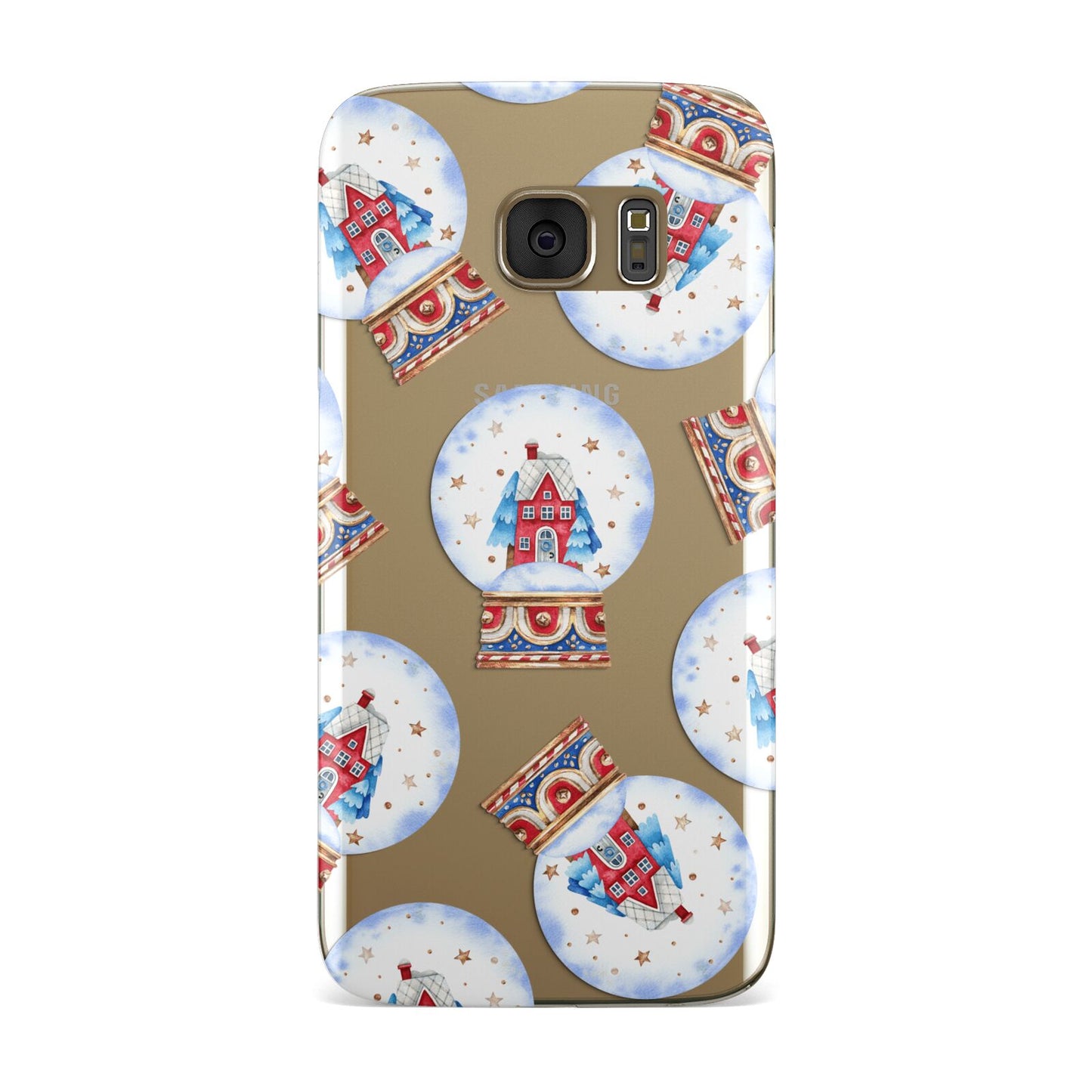 Christmas Snow Globe Pattern Samsung Galaxy Case