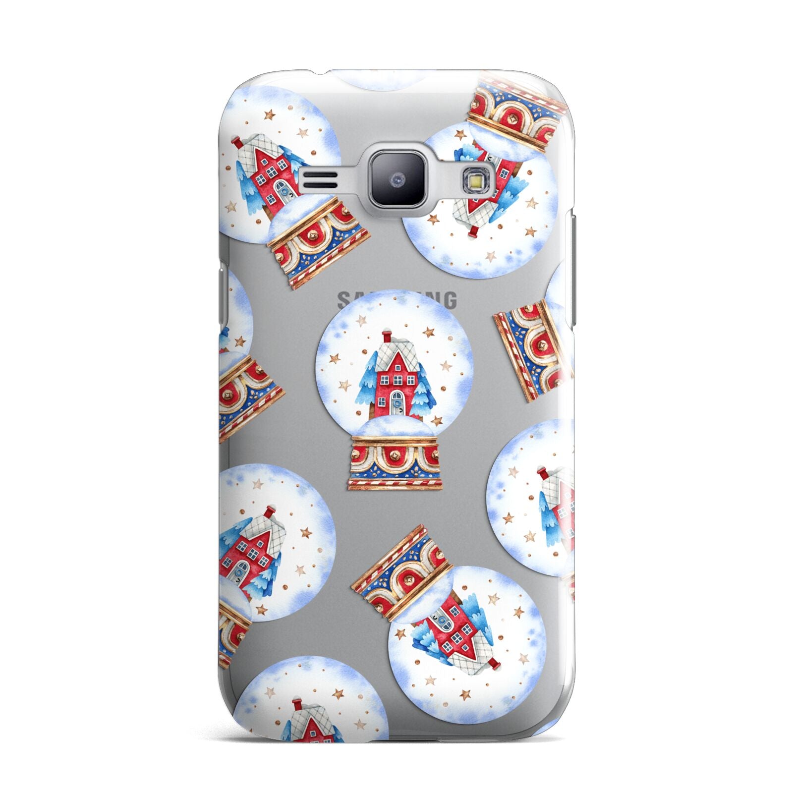 Christmas Snow Globe Pattern Samsung Galaxy J1 2015 Case