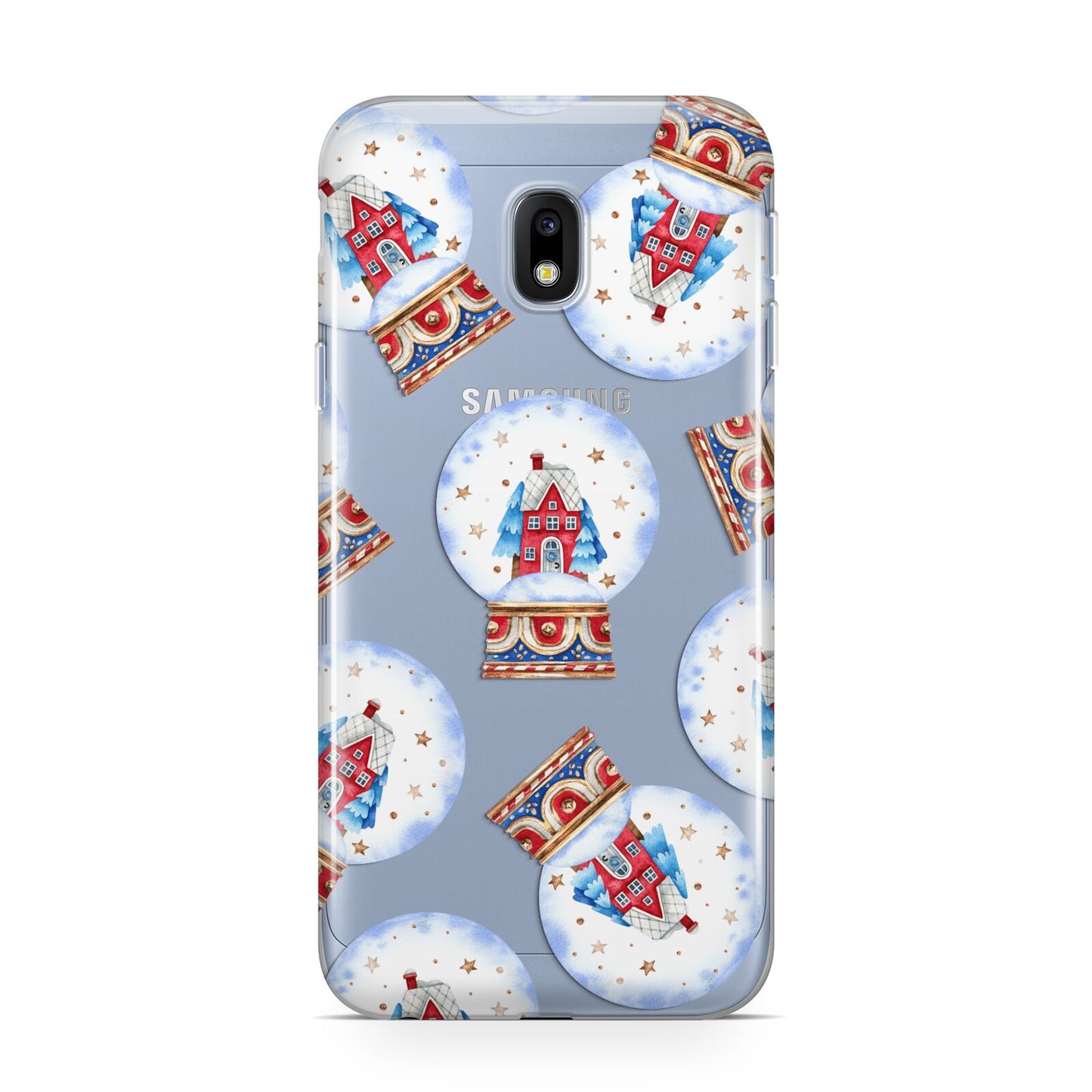 Christmas Snow Globe Pattern Samsung Galaxy J3 2017 Case