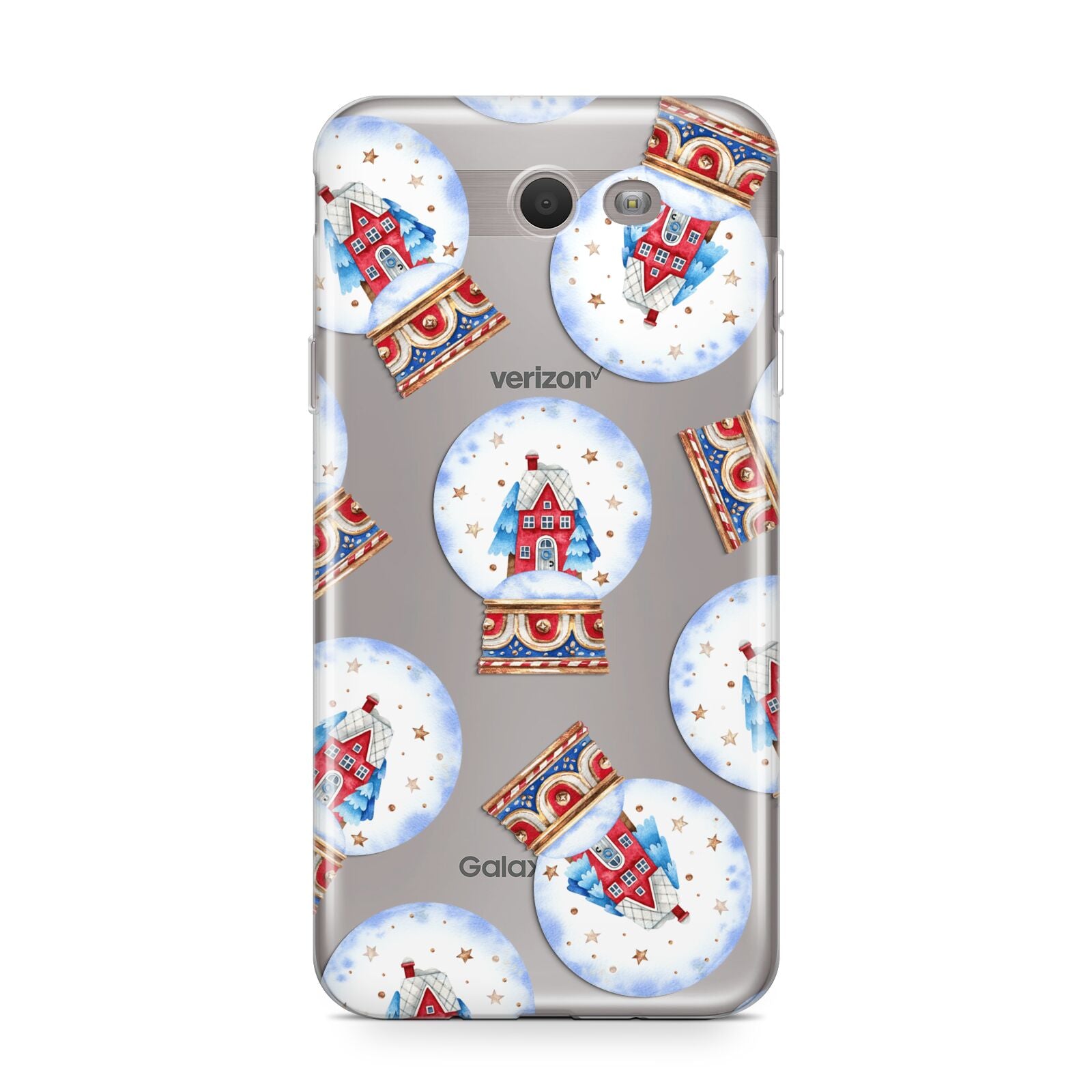 Christmas Snow Globe Pattern Samsung Galaxy J7 2017 Case