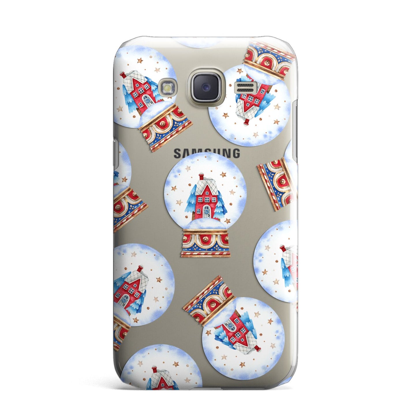 Christmas Snow Globe Pattern Samsung Galaxy J7 Case