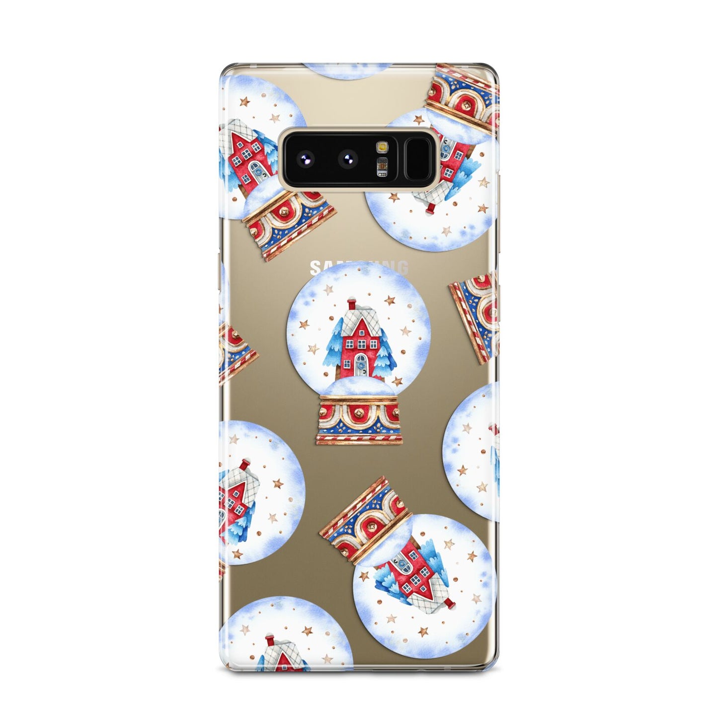 Christmas Snow Globe Pattern Samsung Galaxy Note 8 Case