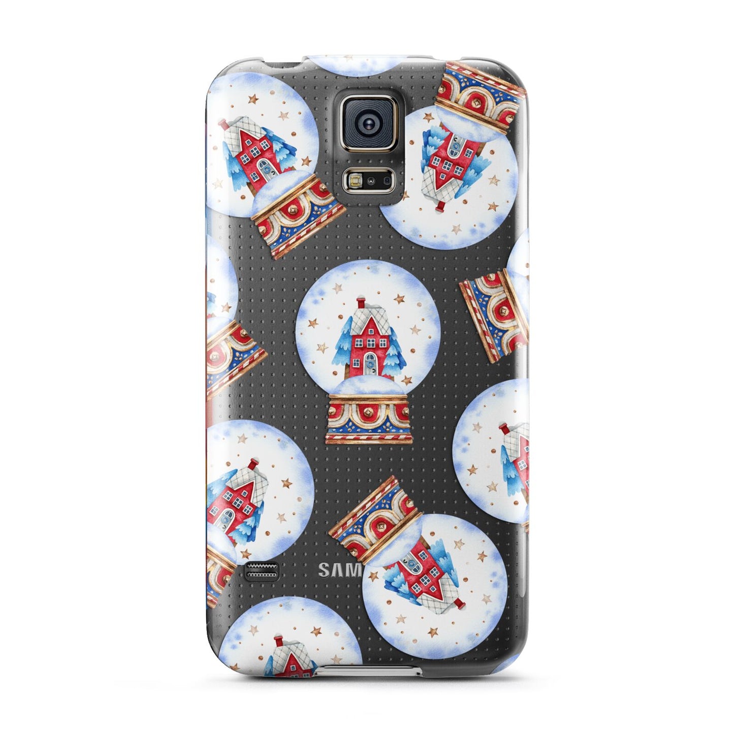 Christmas Snow Globe Pattern Samsung Galaxy S5 Case