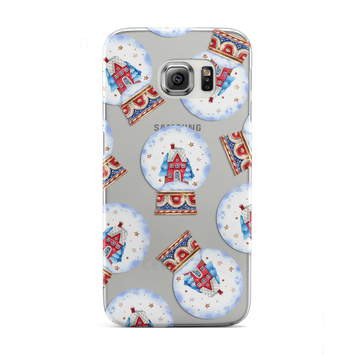 Christmas Snow Globe Pattern Samsung Galaxy S6 Edge Case