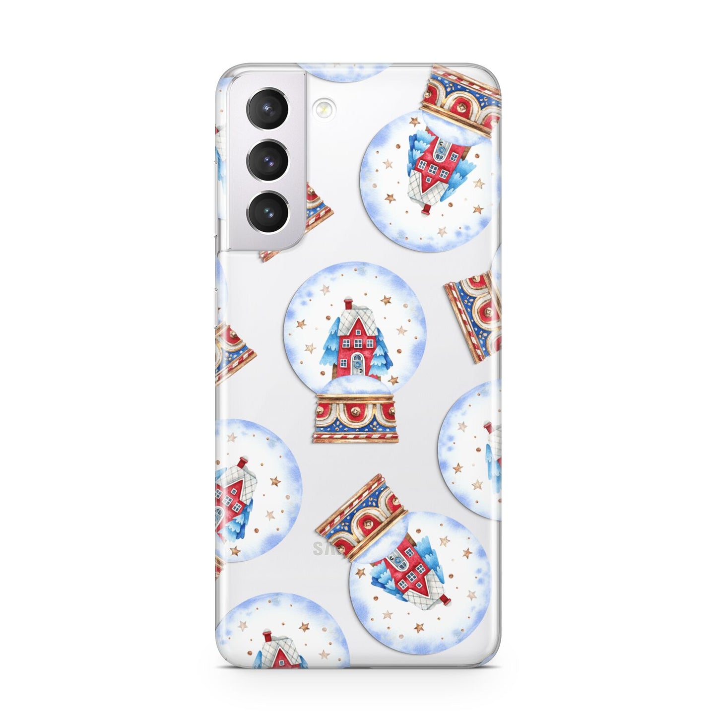 Christmas Snow Globe Pattern Samsung S21 Case