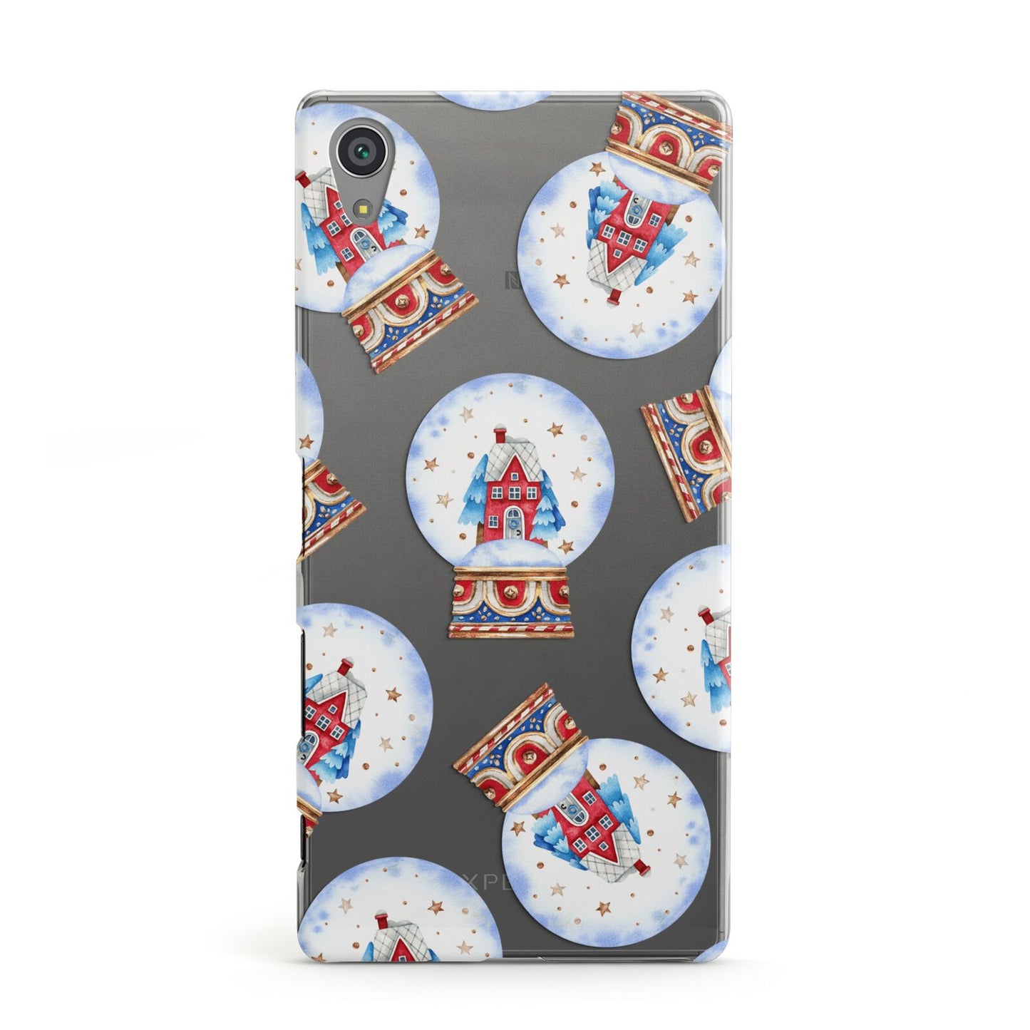 Christmas Snow Globe Pattern Sony Xperia Case