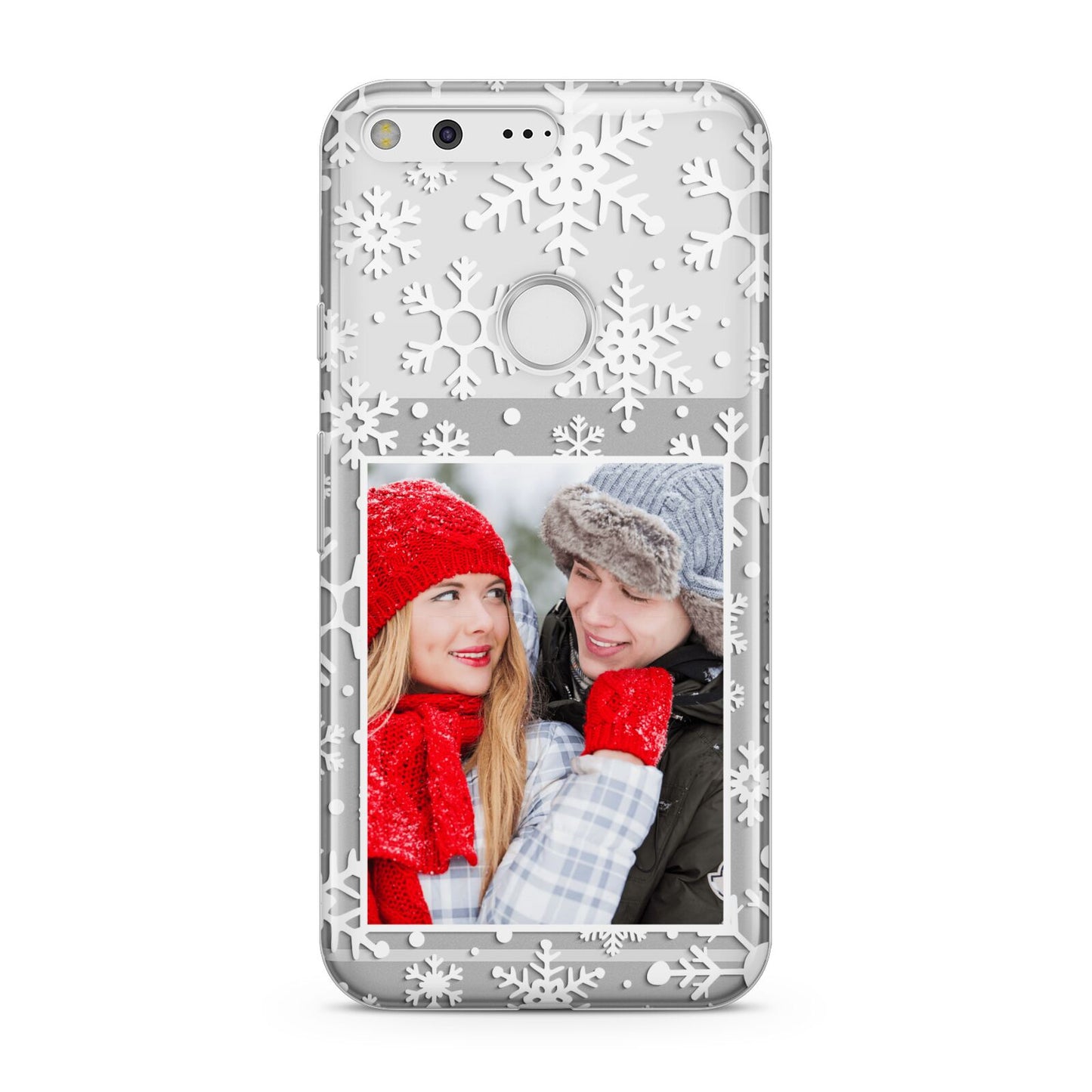 Christmas Snowflake Personalised Photo Google Pixel Case