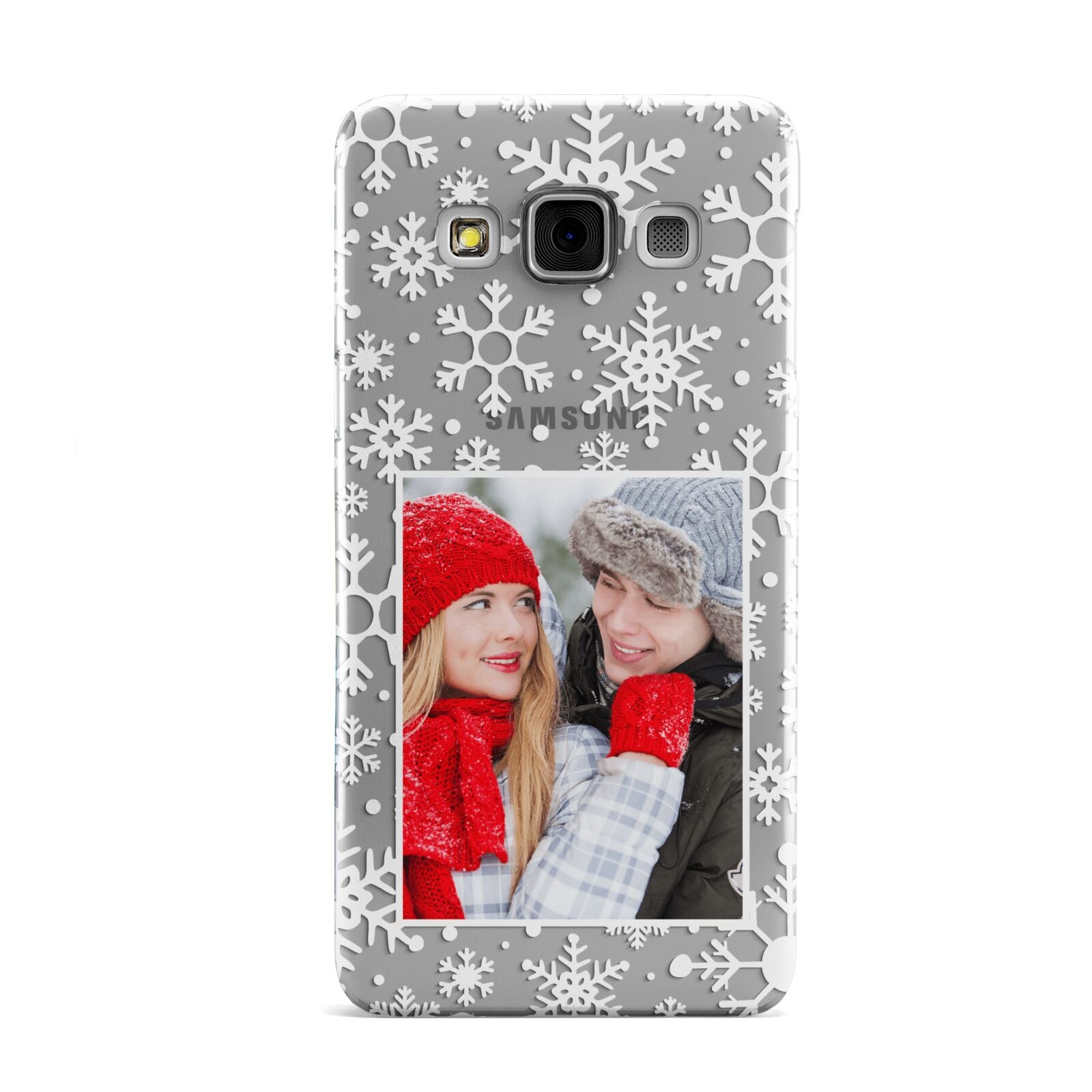 Christmas Snowflake Personalised Photo Samsung Galaxy A3 Case