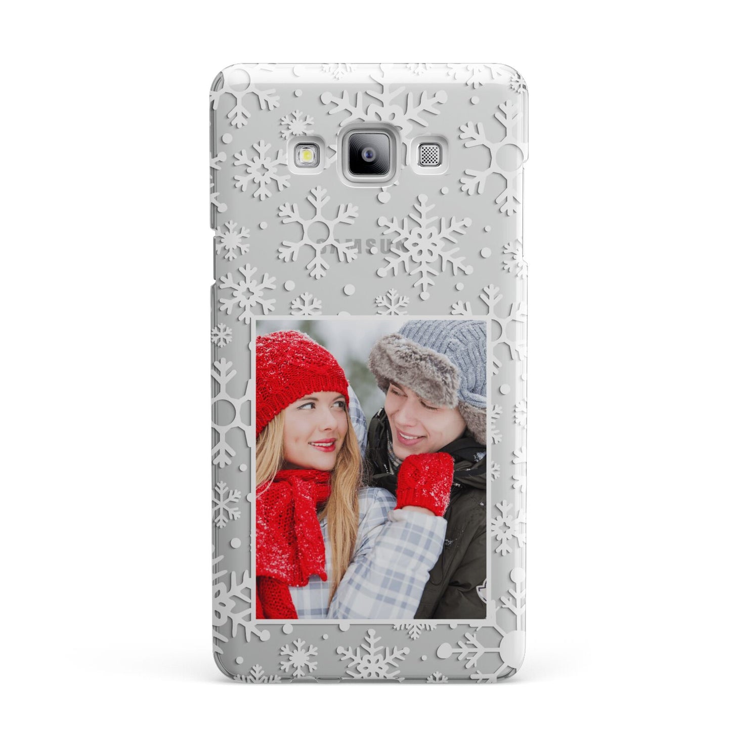 Christmas Snowflake Personalised Photo Samsung Galaxy A7 2015 Case