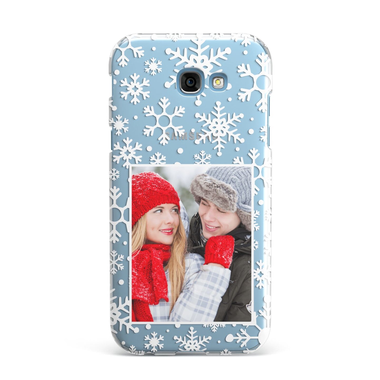 Christmas Snowflake Personalised Photo Samsung Galaxy A7 2017 Case