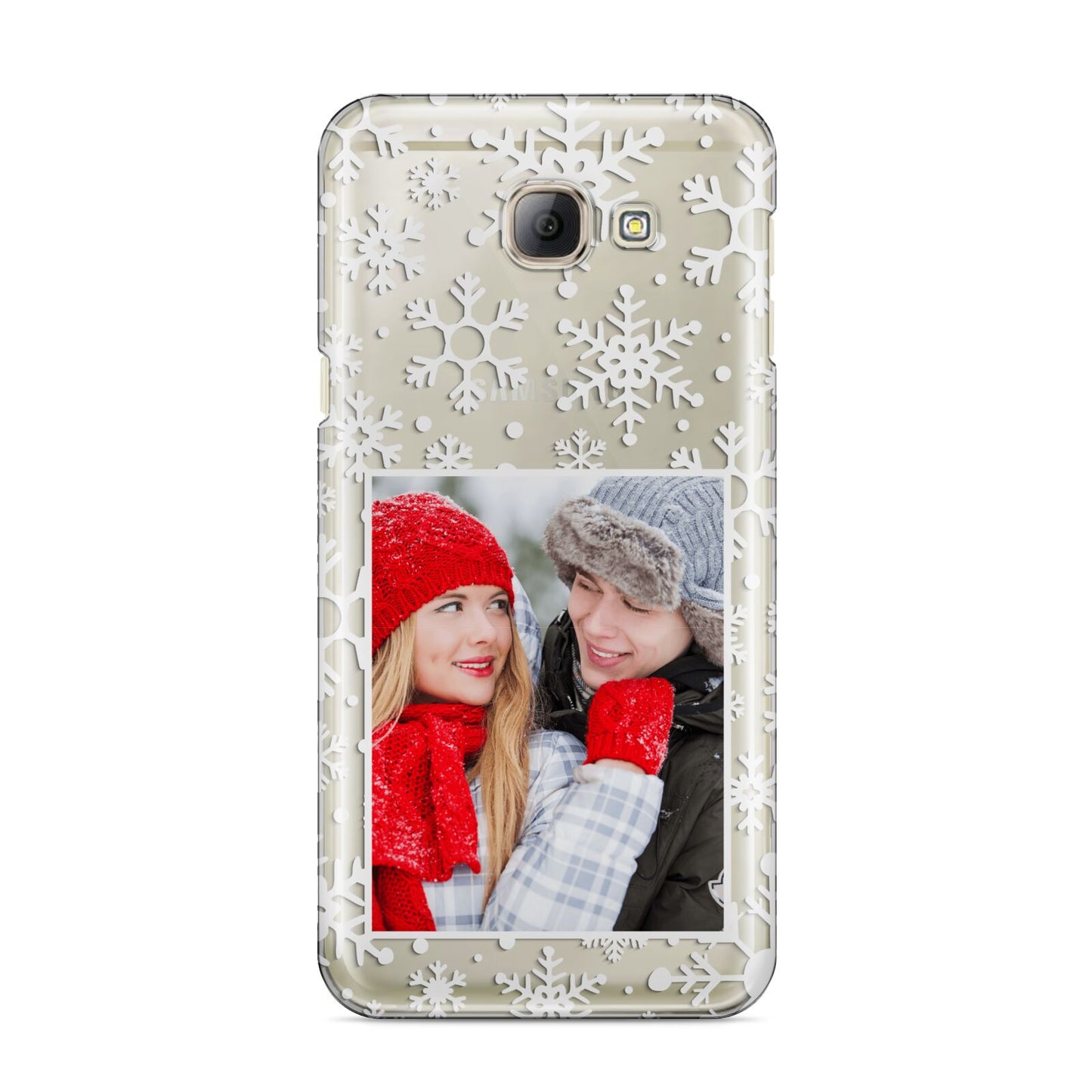 Christmas Snowflake Personalised Photo Samsung Galaxy A8 2016 Case