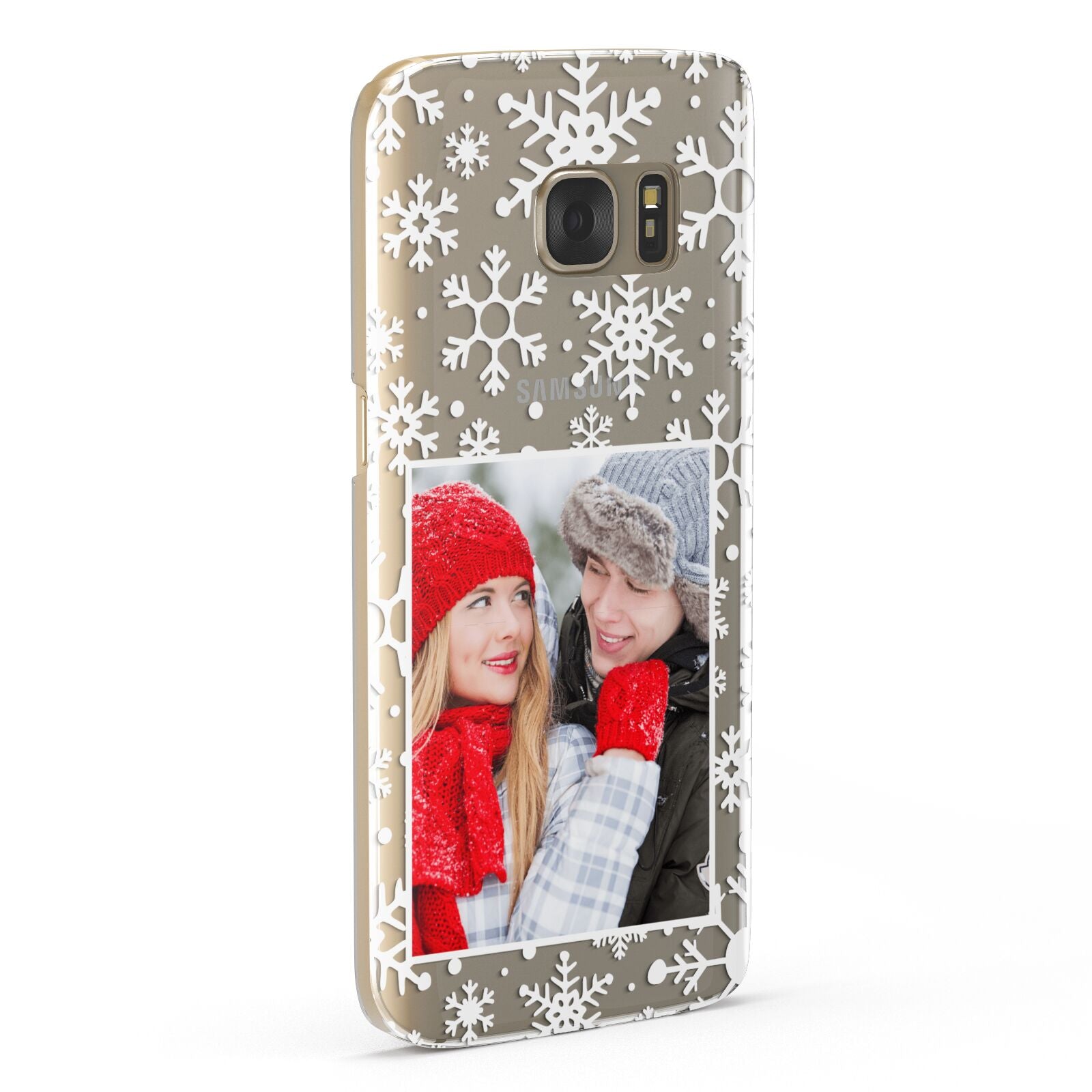 Christmas Snowflake Personalised Photo Samsung Galaxy Case Fourty Five Degrees