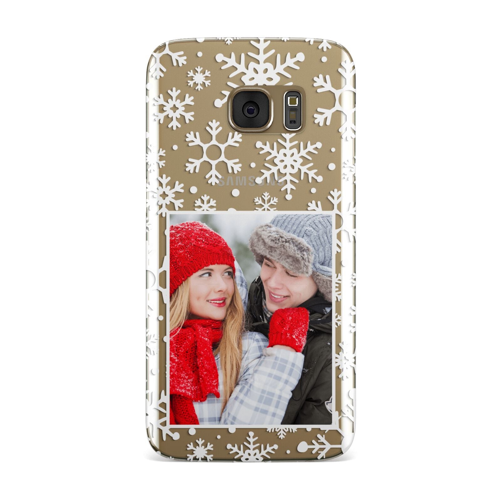 Christmas Snowflake Personalised Photo Samsung Galaxy Case