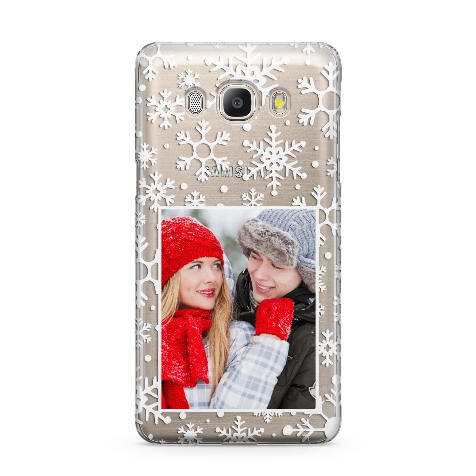 Christmas Snowflake Personalised Photo Samsung Galaxy J5 2016 Case