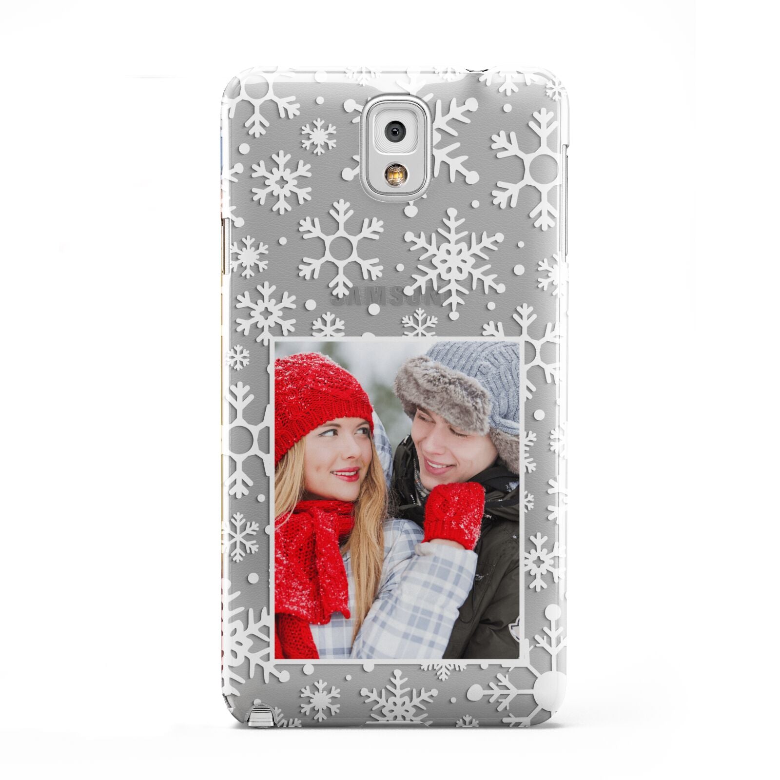 Christmas Snowflake Personalised Photo Samsung Galaxy Note 3 Case