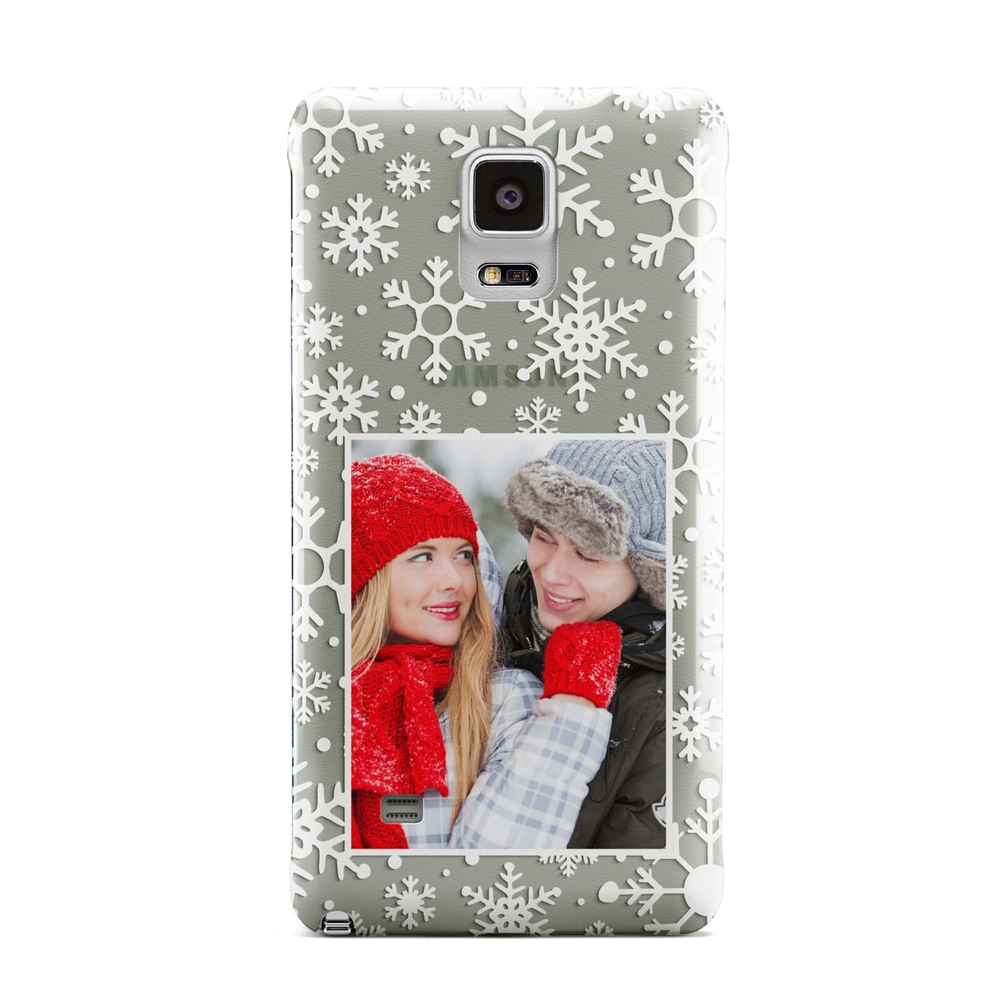 Christmas Snowflake Personalised Photo Samsung Galaxy Note 4 Case