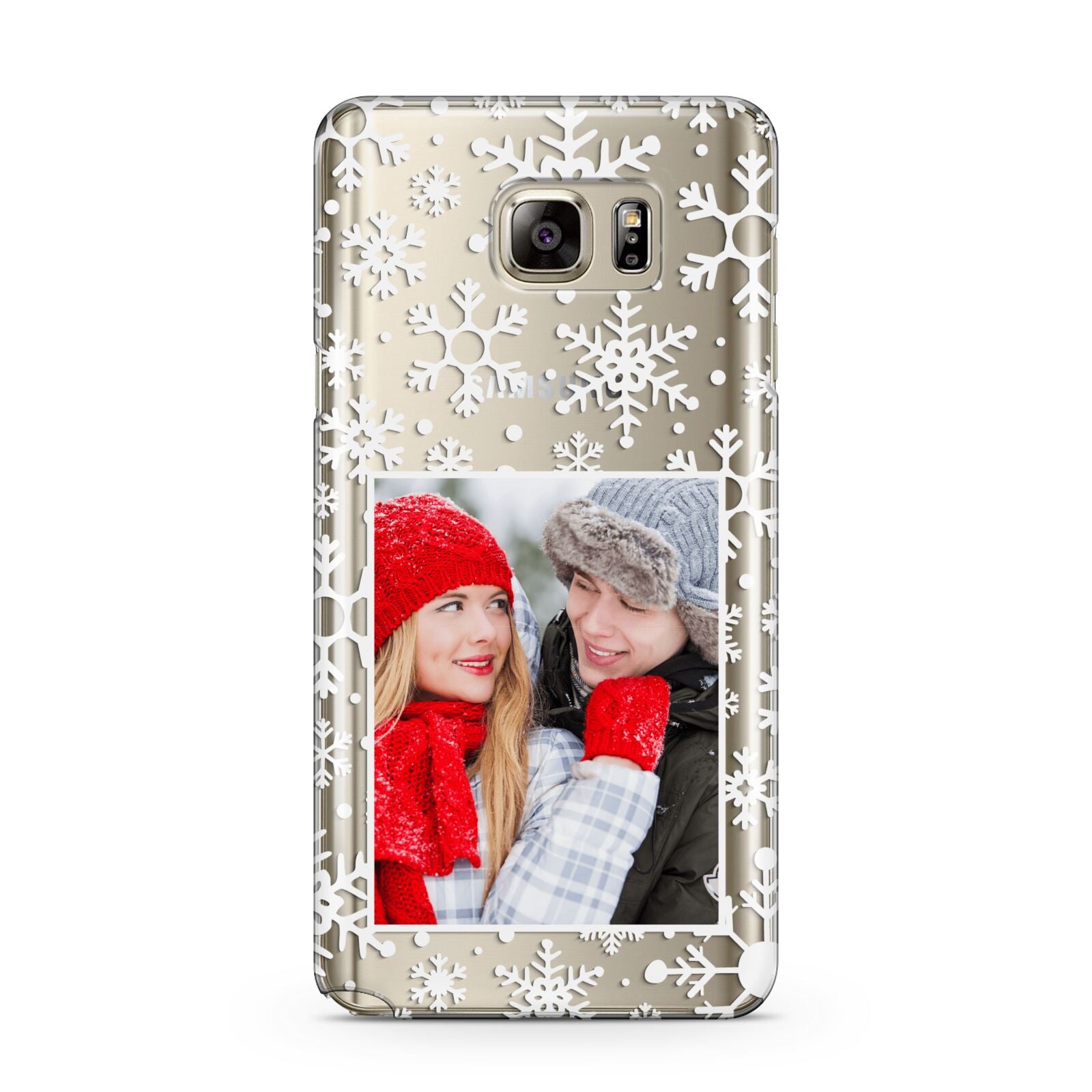 Christmas Snowflake Personalised Photo Samsung Galaxy Note 5 Case