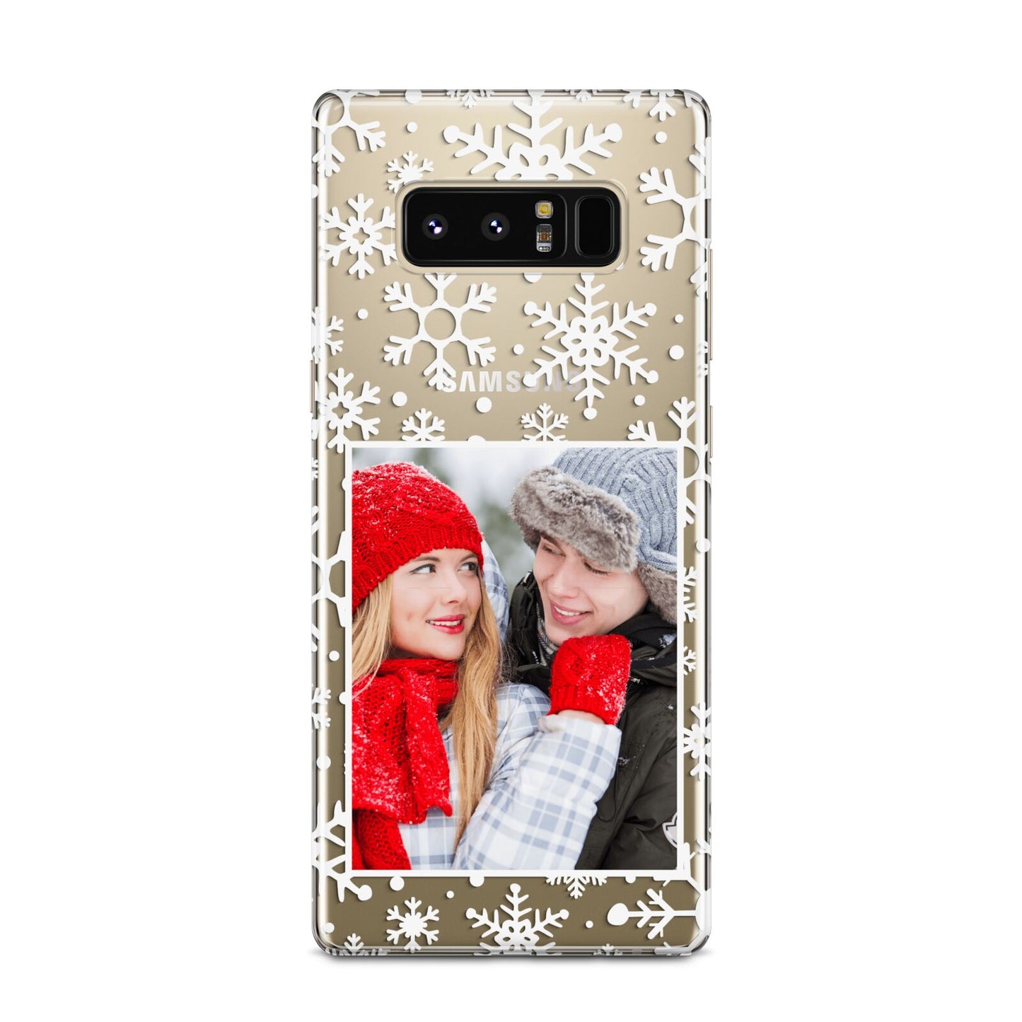 Christmas Snowflake Personalised Photo Samsung Galaxy Note 8 Case