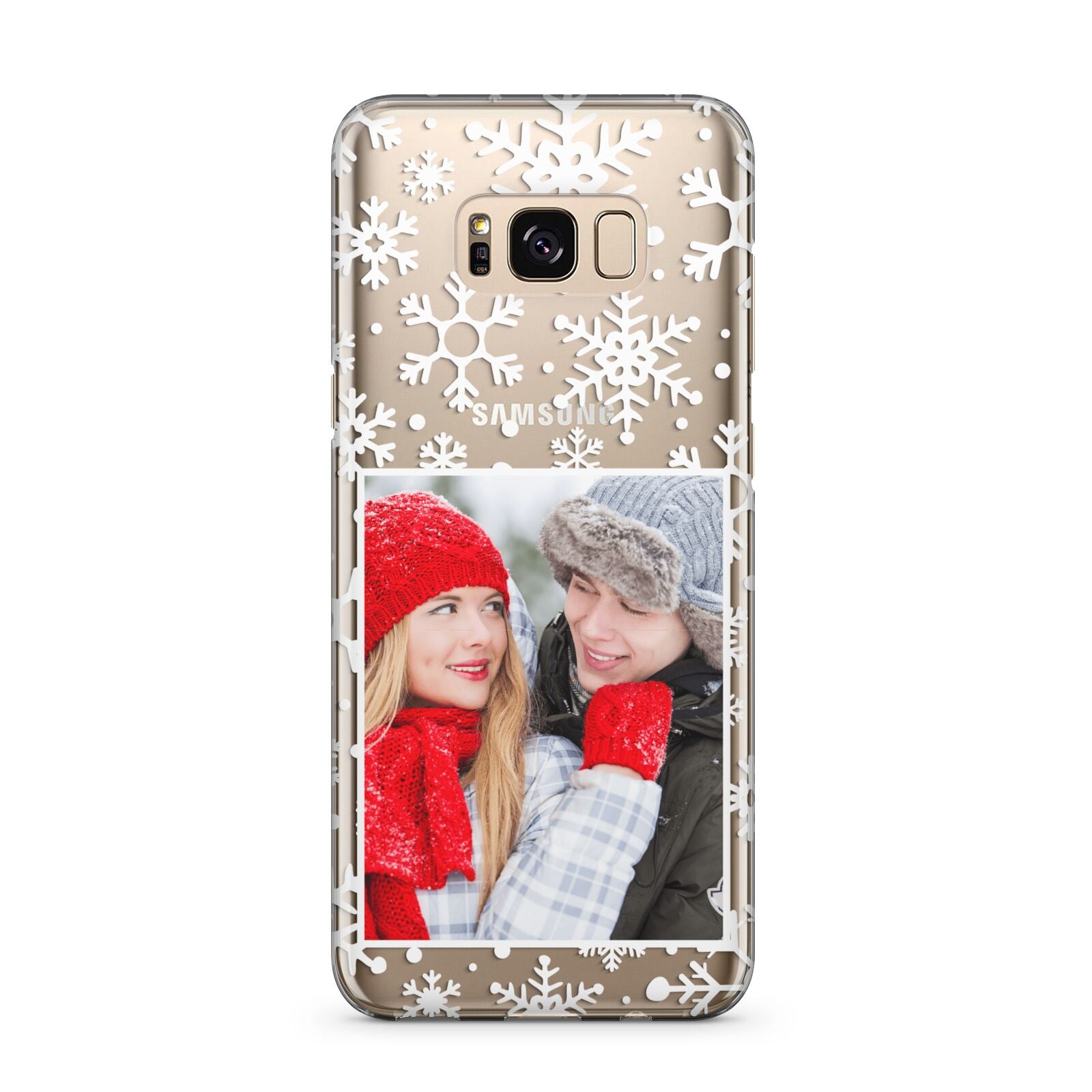 Christmas Snowflake Personalised Photo Samsung Galaxy S8 Plus Case