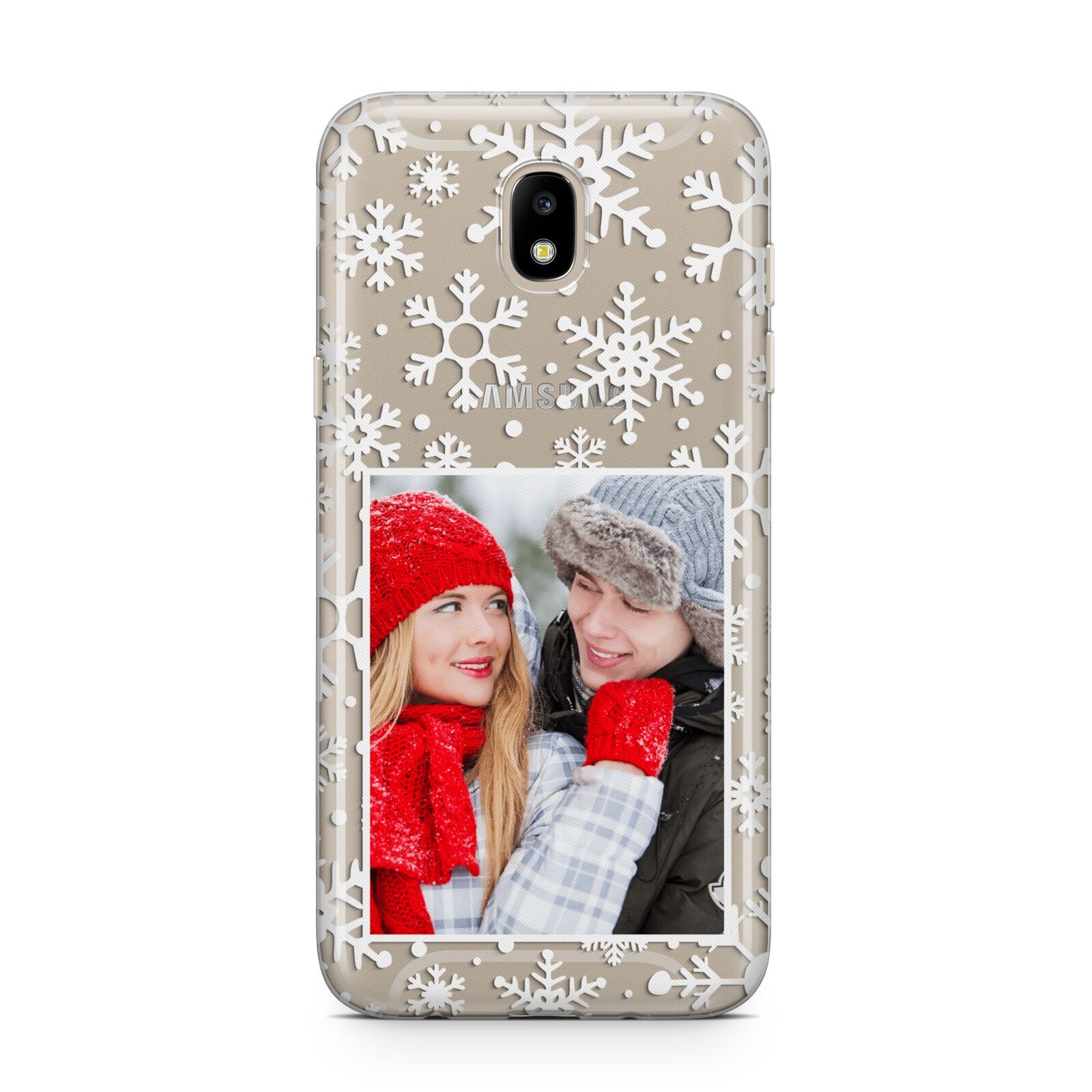 Christmas Snowflake Personalised Photo Samsung J5 2017 Case