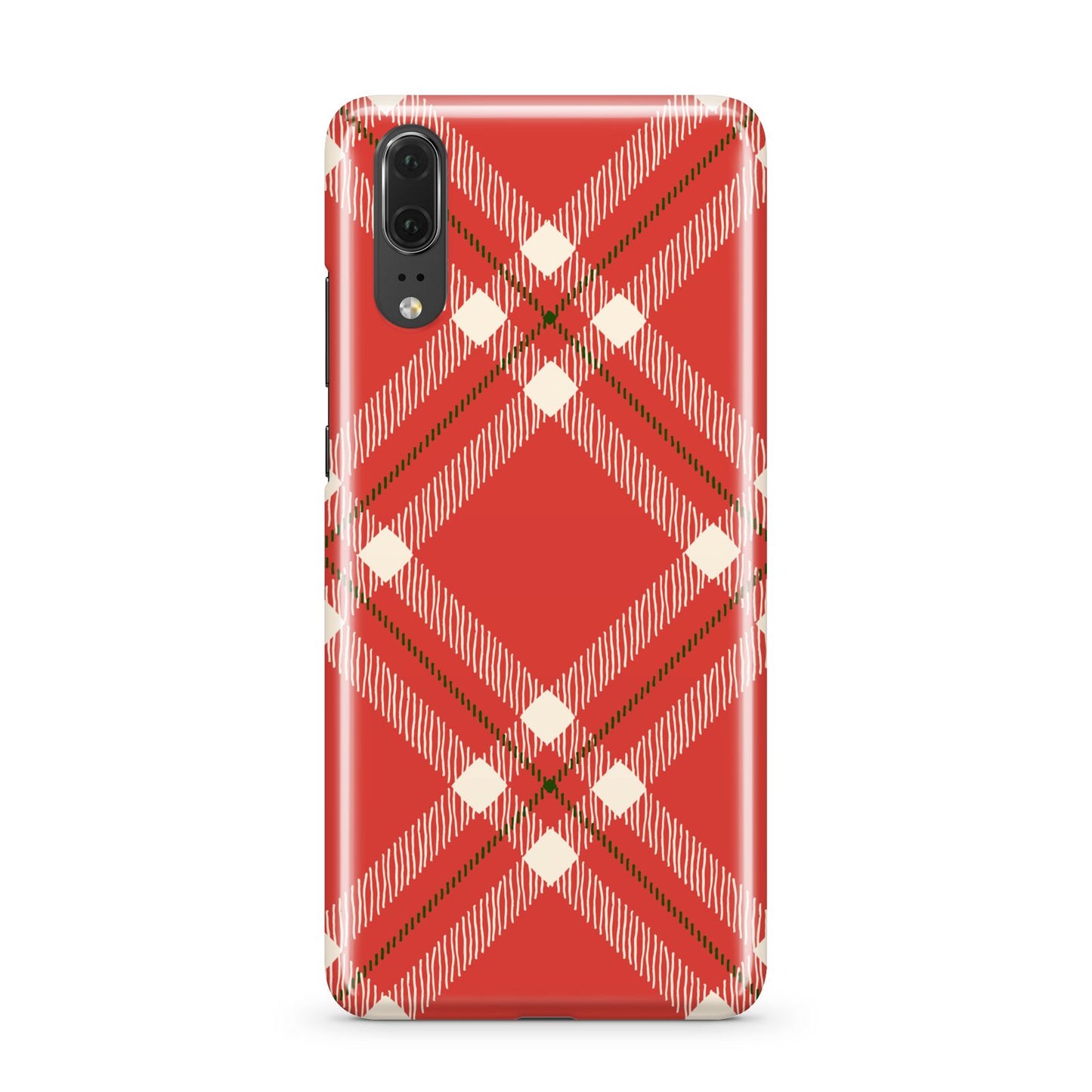 Christmas Tartan Huawei P20 Phone Case