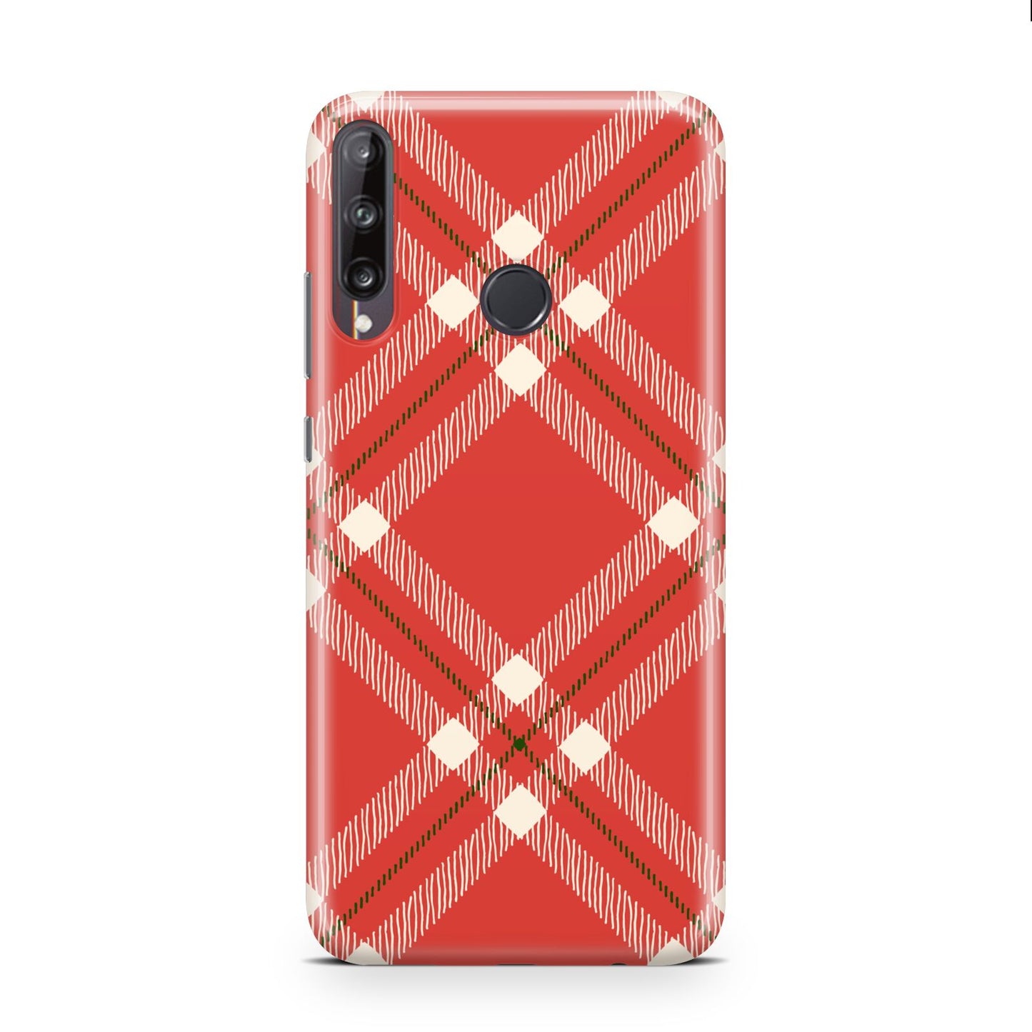 Christmas Tartan Huawei P40 Lite E Phone Case