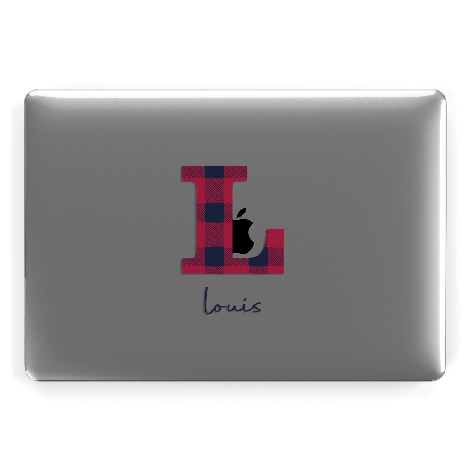 Christmas Tartan Personalised Apple MacBook Case