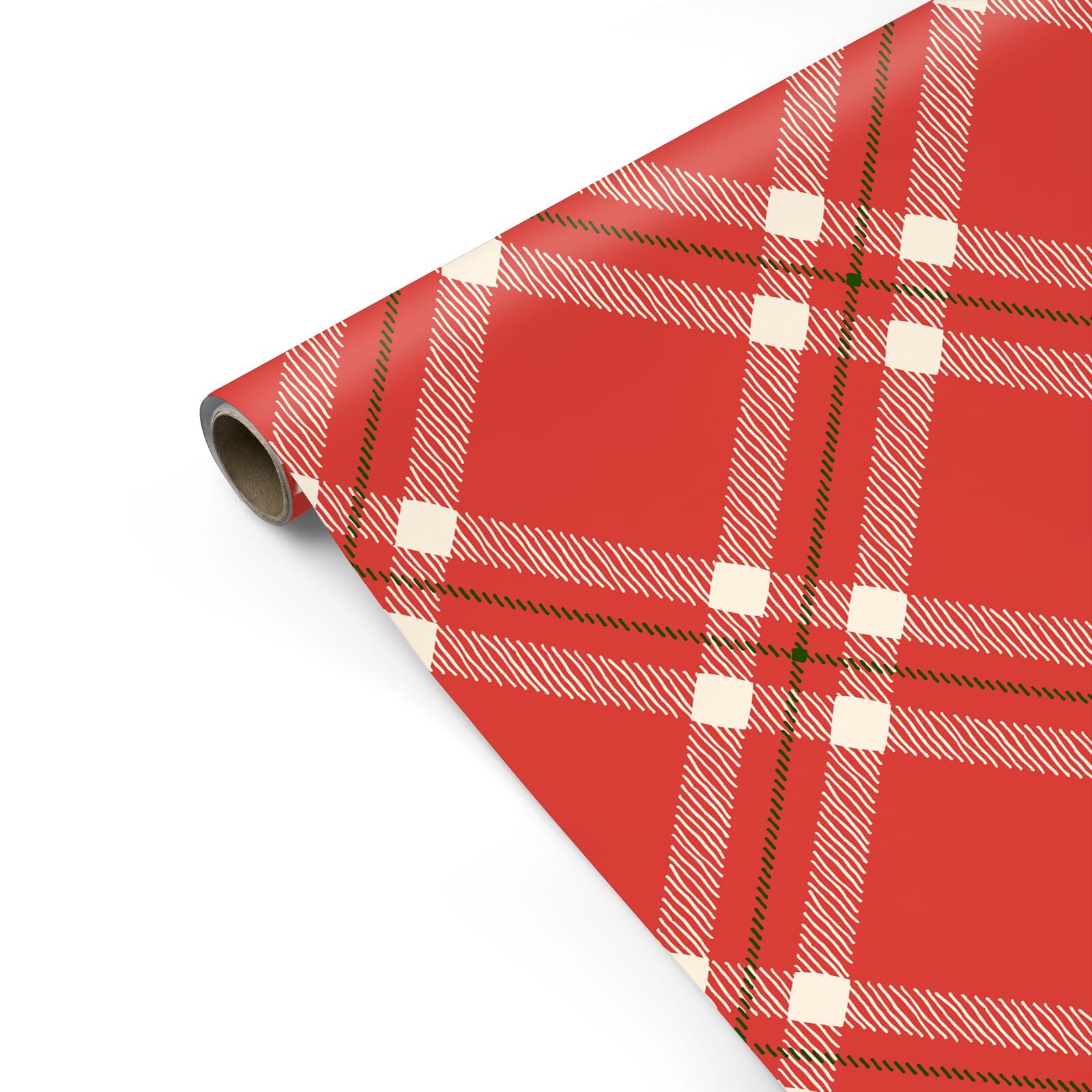 Christmas Tartan Personalised Gift Wrap